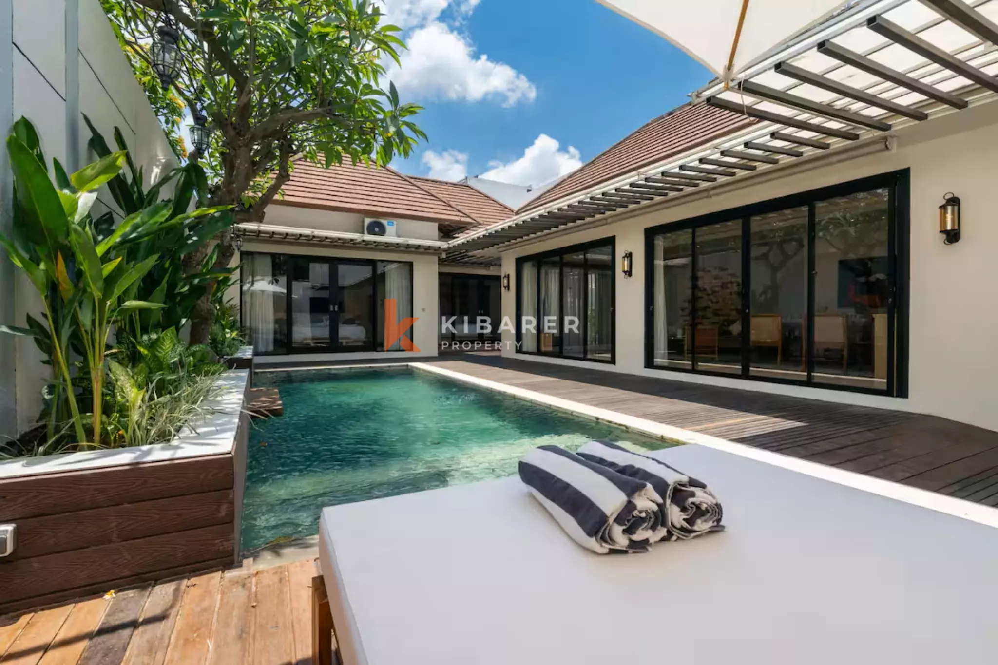 Villa Dua Kamar Tidur dengan Kolam Renang di Lokasi Strategis – Berjalan Kaki ke Pantai Atlas & Berawa