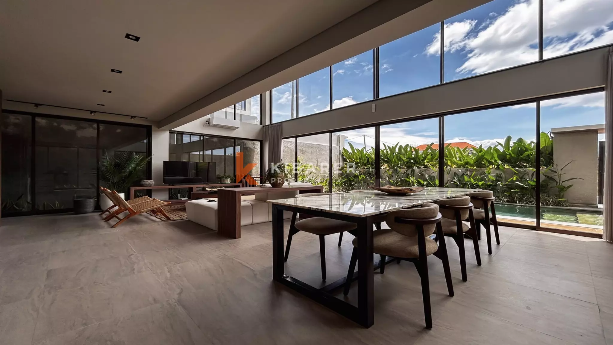 Tempat Persembunyian Tropis Modern: Vila Tiga Kamar Tidur di Pererenan