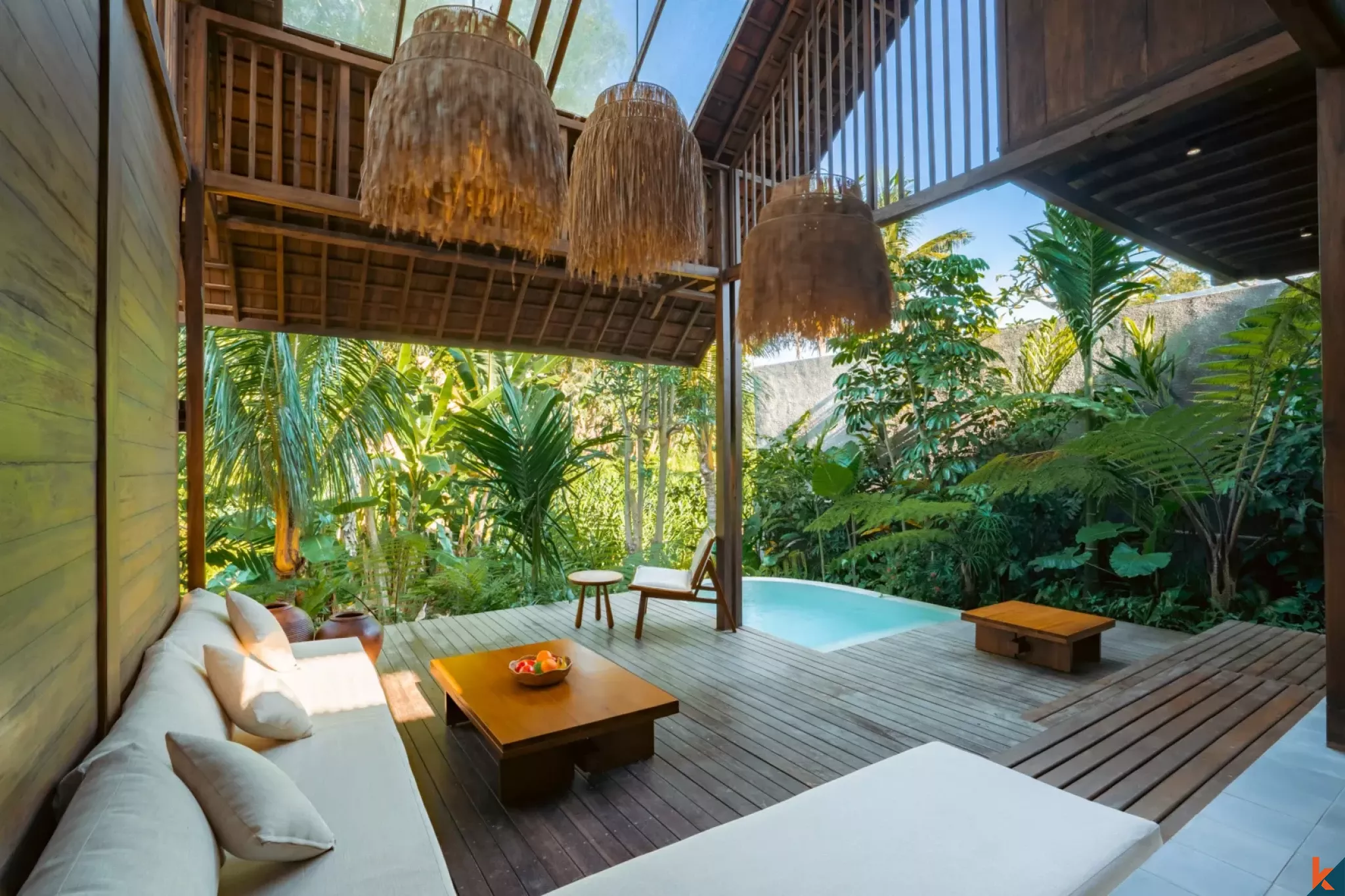 Nouvelle villa écologique de deux chambres en location à Ubud – Sayan