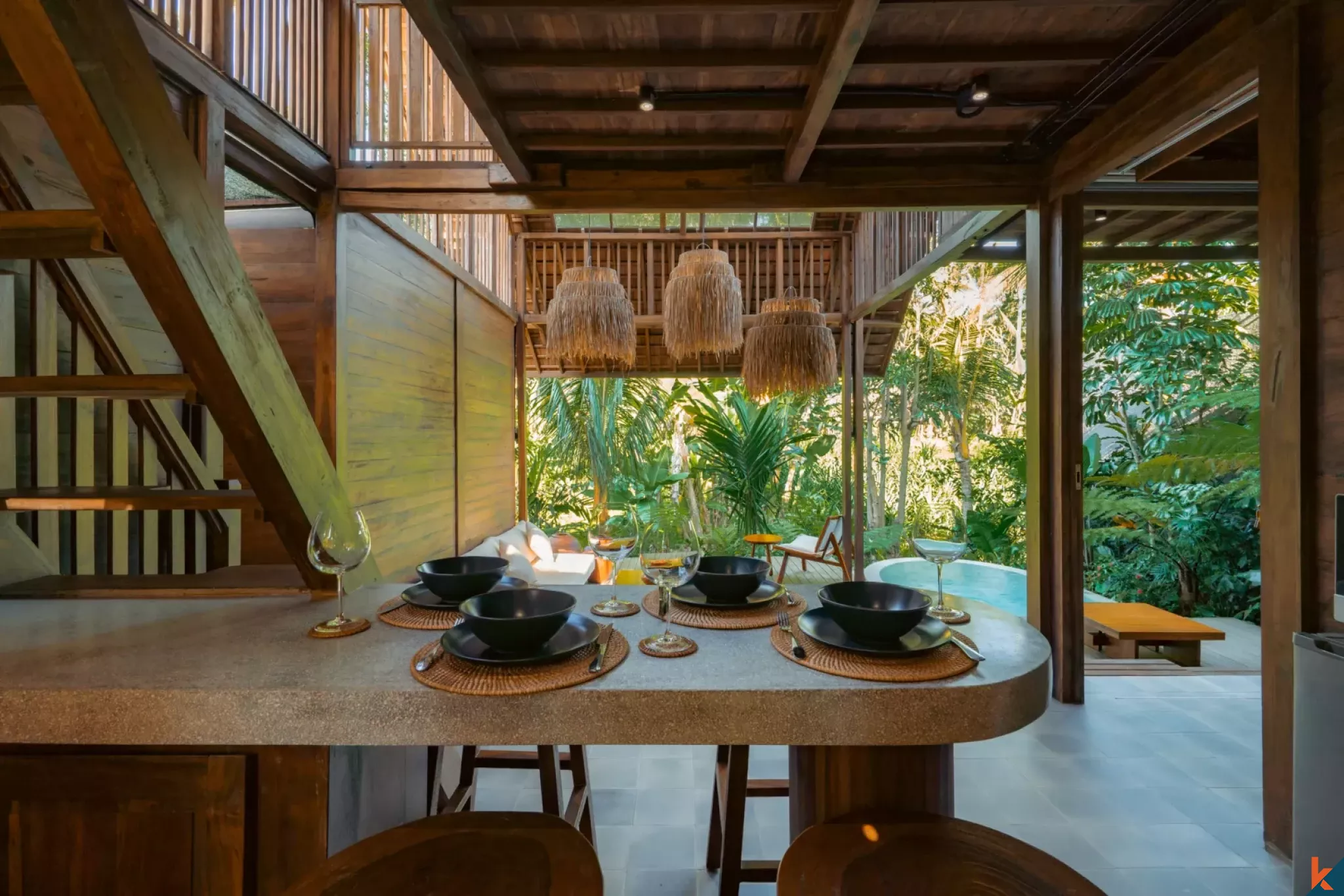 Nouvelle villa écologique de deux chambres en location à Ubud – Sayan