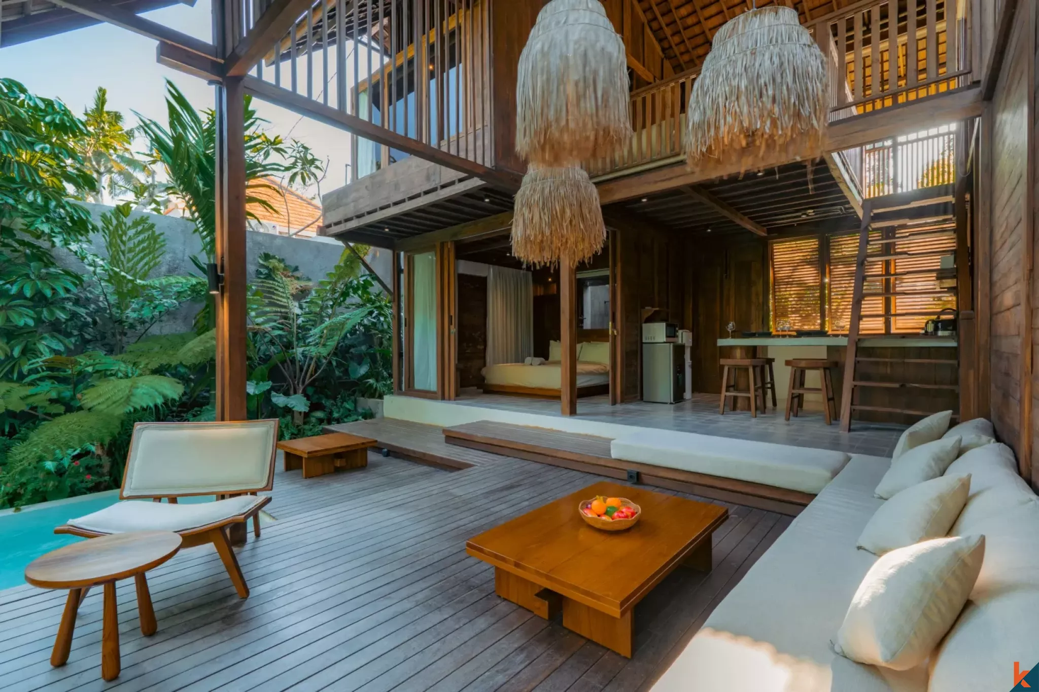 Nouvelle villa écologique de deux chambres en location à Ubud – Sayan