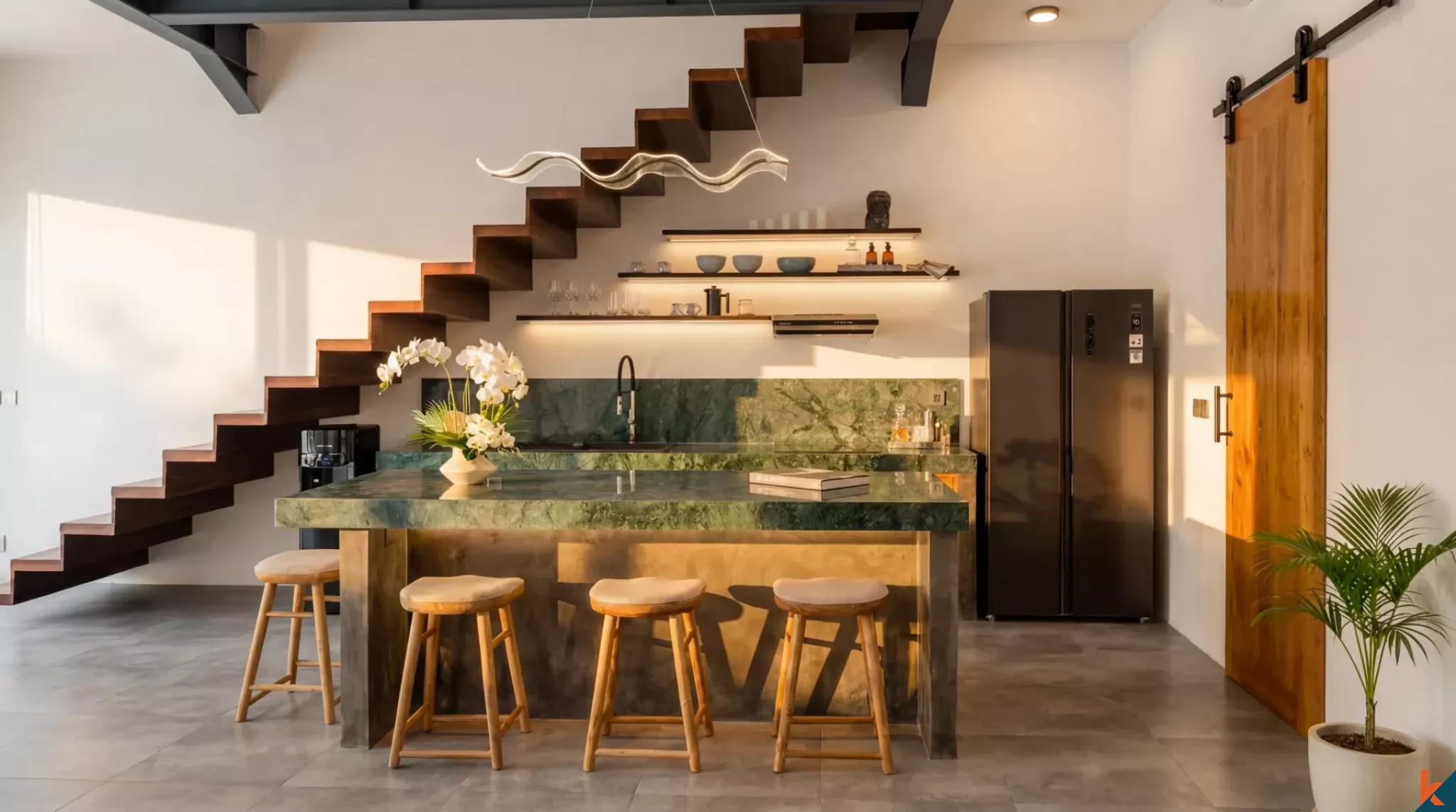 Properti Baru dengan Hak Sewa Jangka Panjang Tiga Kamar Tidur dan Desain Stylish di Ungasan