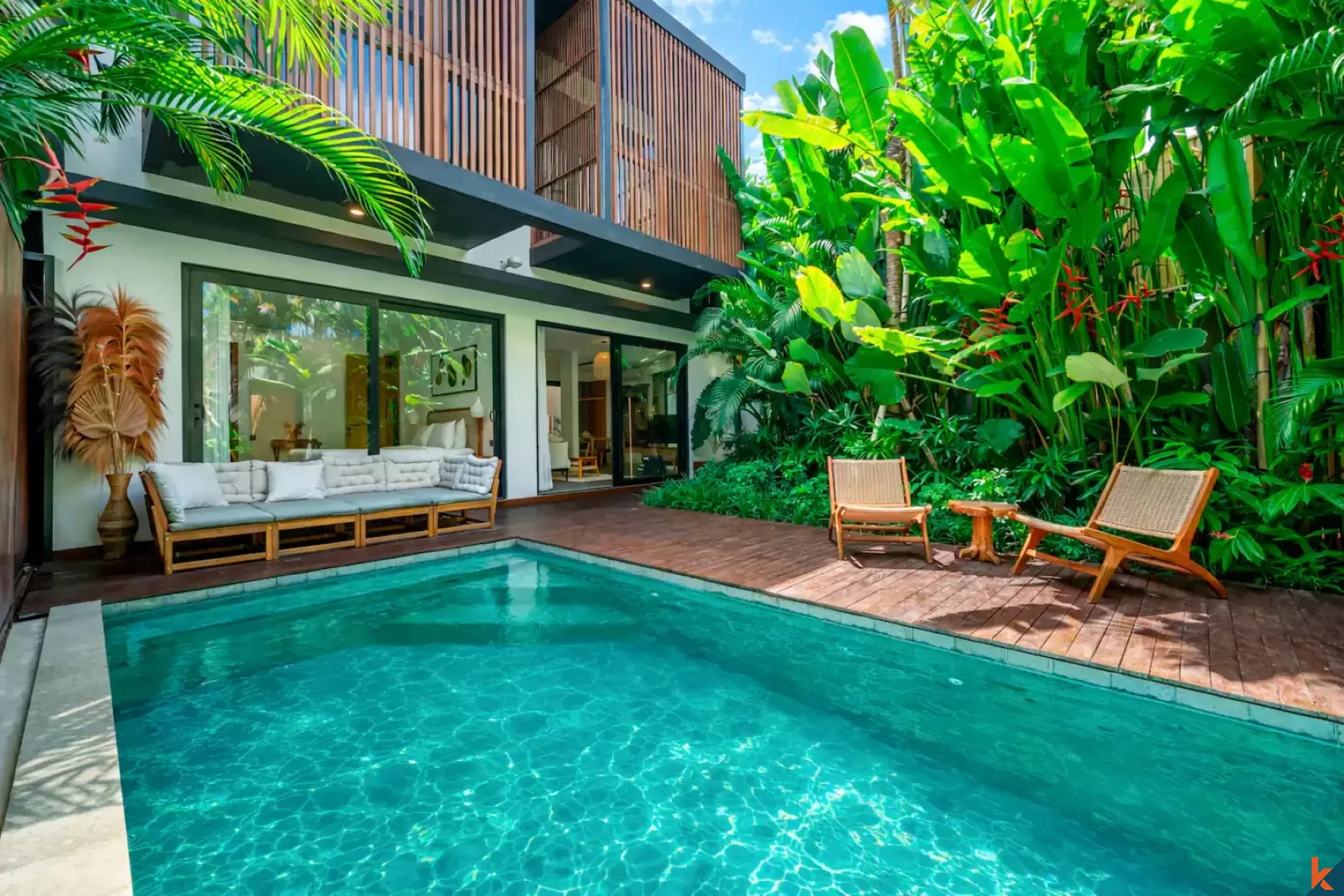 Modern Three Bedroom Leasehold Villa Near the Beach in Canggu