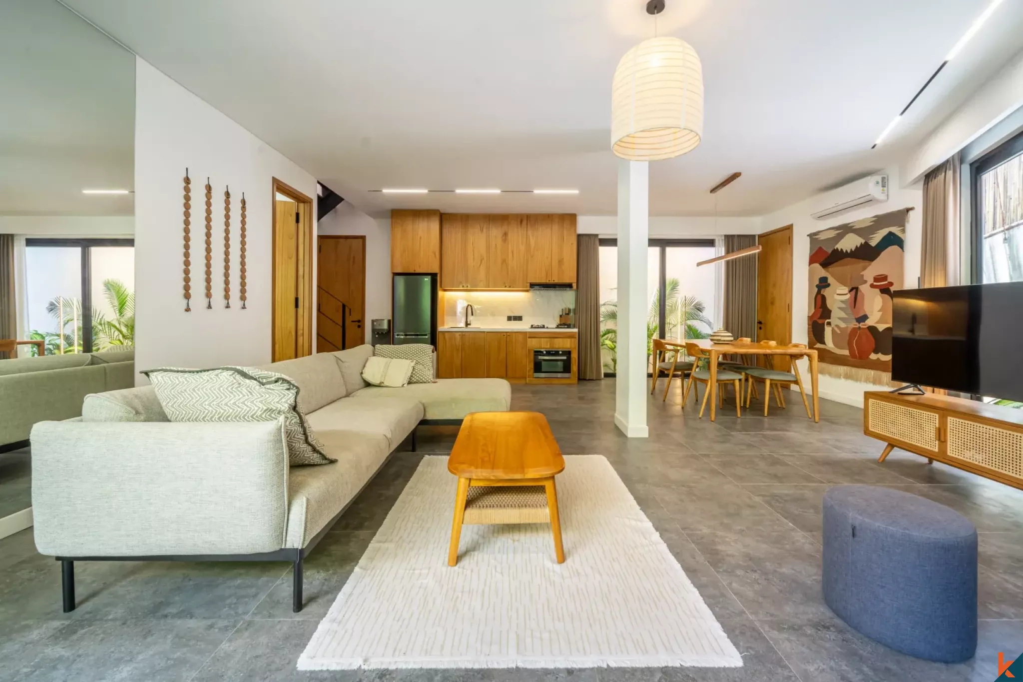 Modern Three Bedroom Leasehold Villa Near the Beach in Canggu