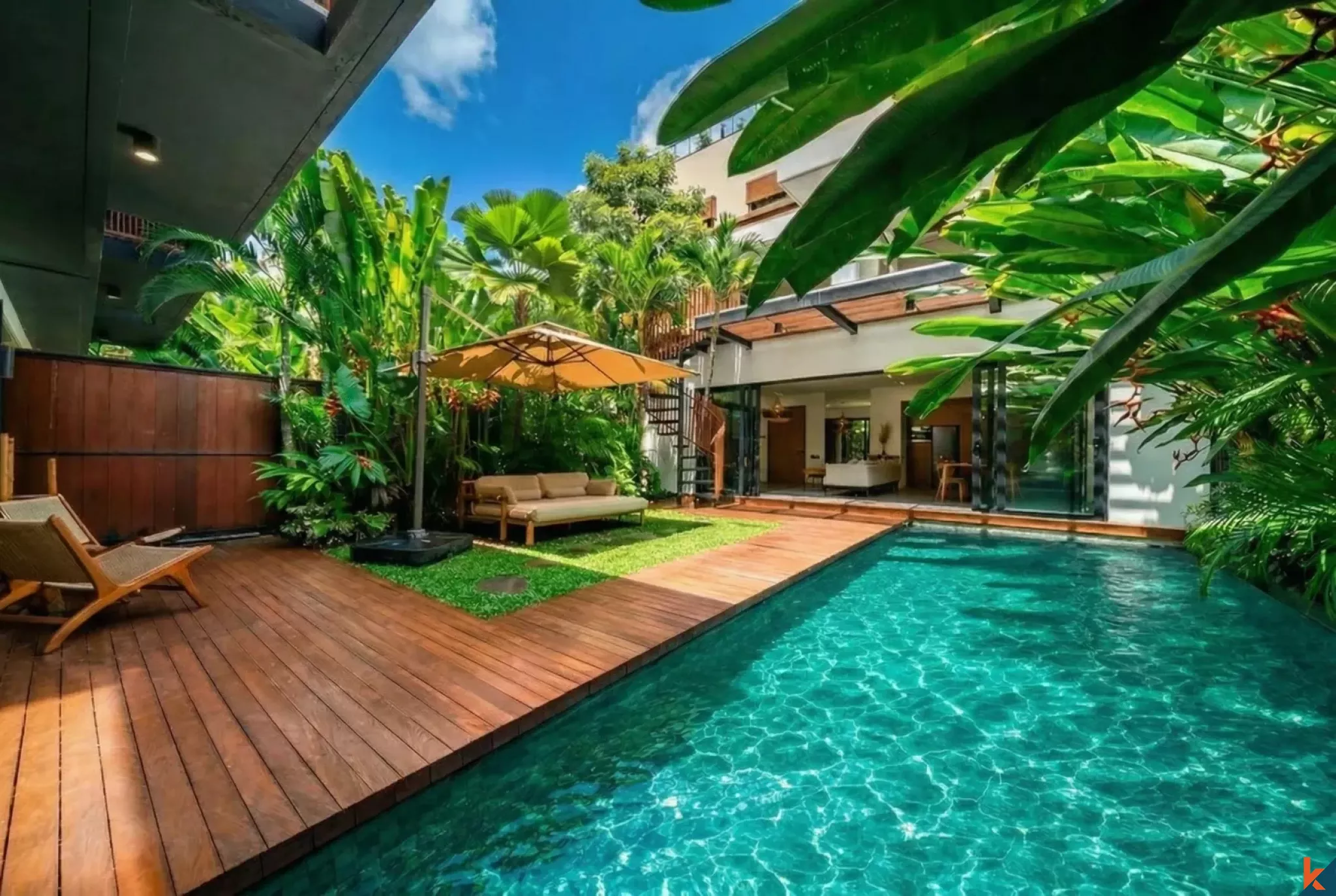 Modern Four Bedroom Leasehold Villa Near the Beach in Canggu