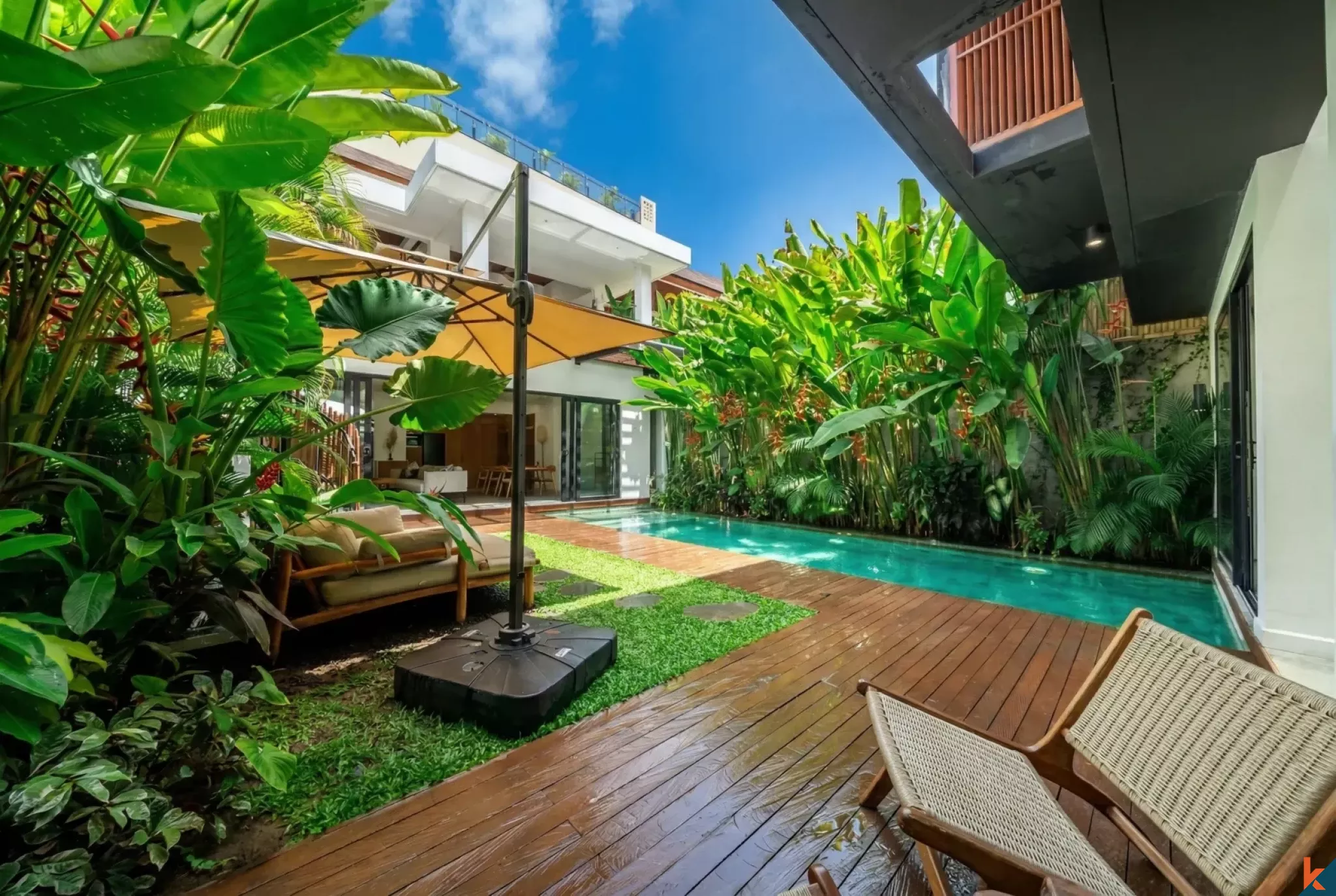 Modern Four Bedroom Leasehold Villa Near the Beach in Canggu
