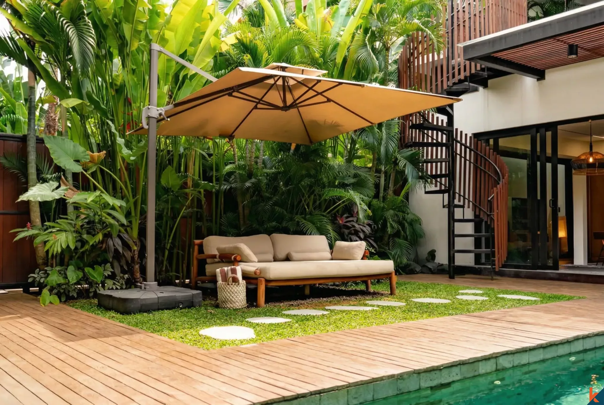 Modern Four Bedroom Leasehold Villa Near the Beach in Canggu