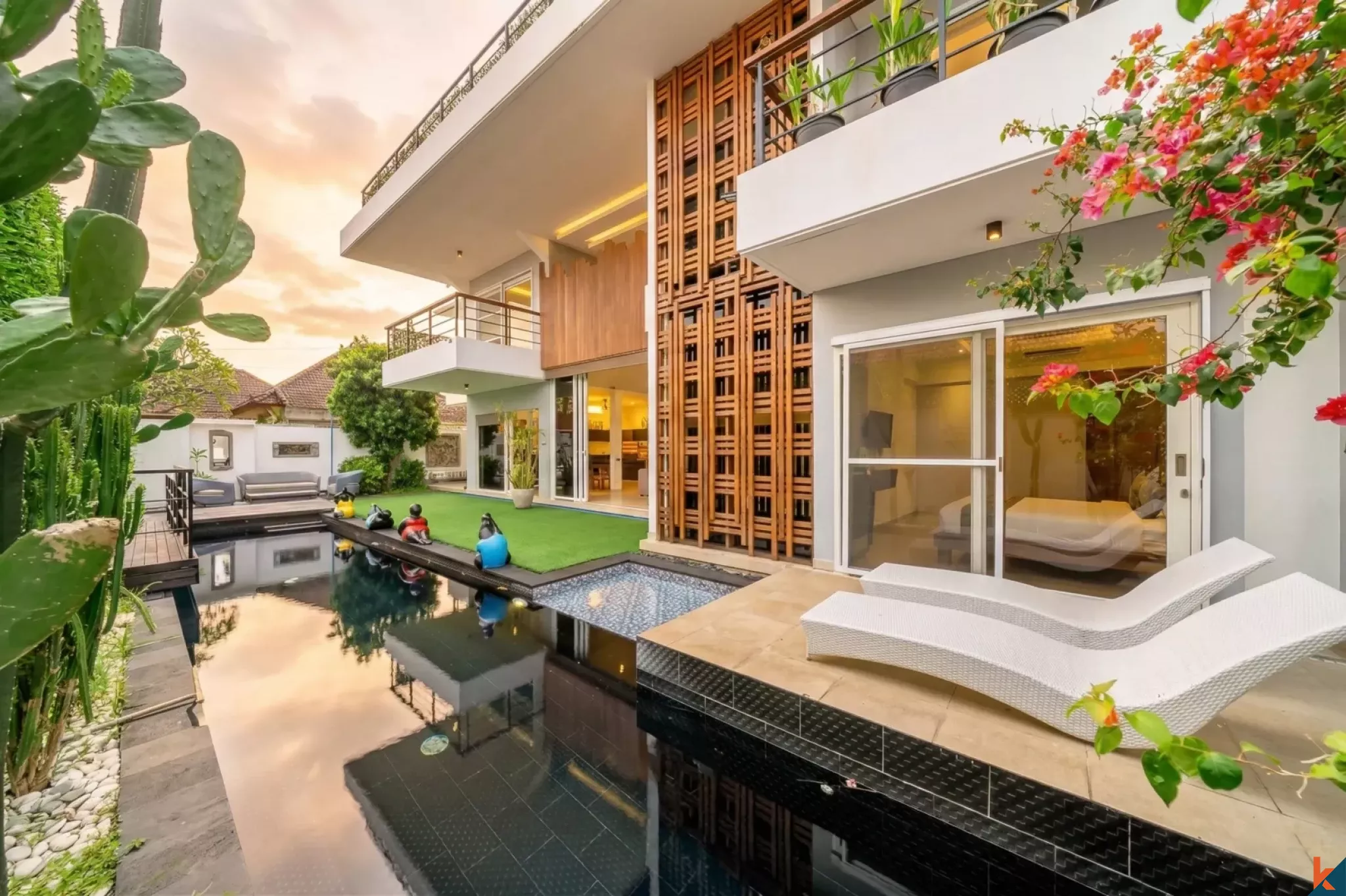 Vila Sewa Empat Kamar Tidur Bergaya di Padonan