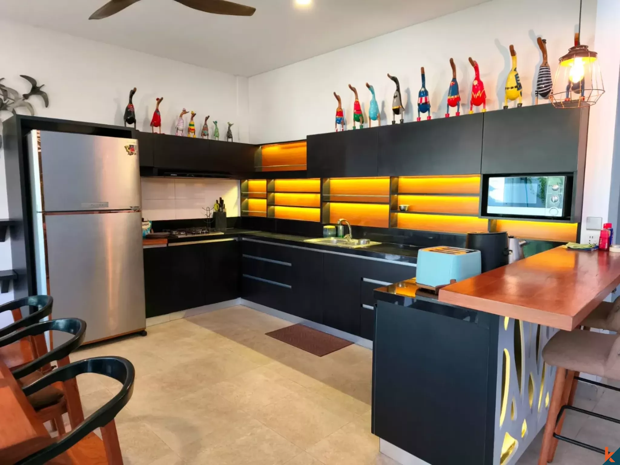 Vila Sewa Empat Kamar Tidur Bergaya di Padonan