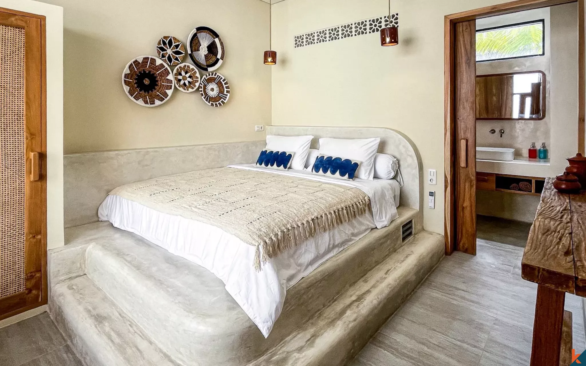 Villa moderne et confortable de deux chambres à louer à Kerobokan