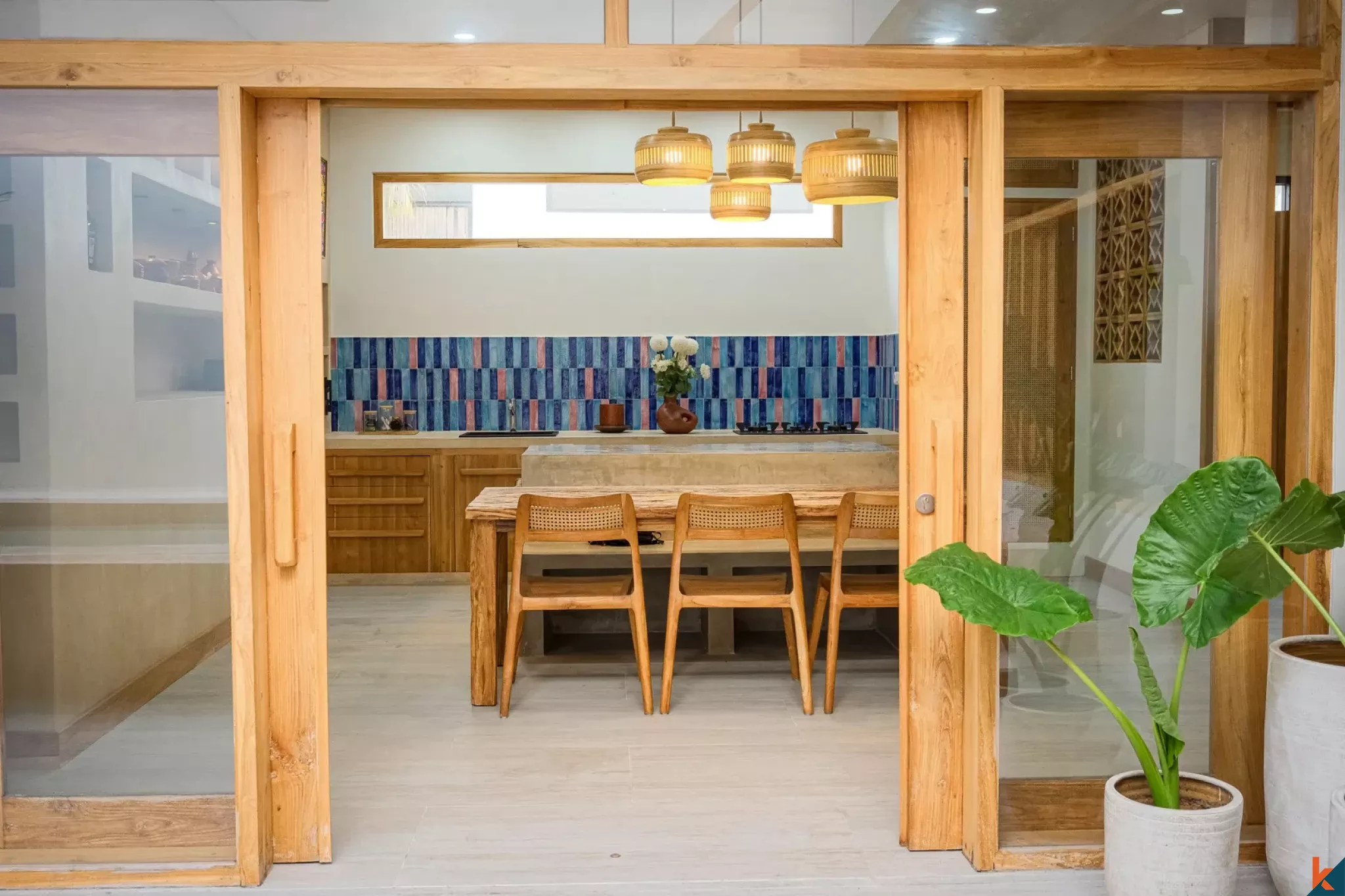 Villa moderne et confortable de deux chambres à louer à Kerobokan