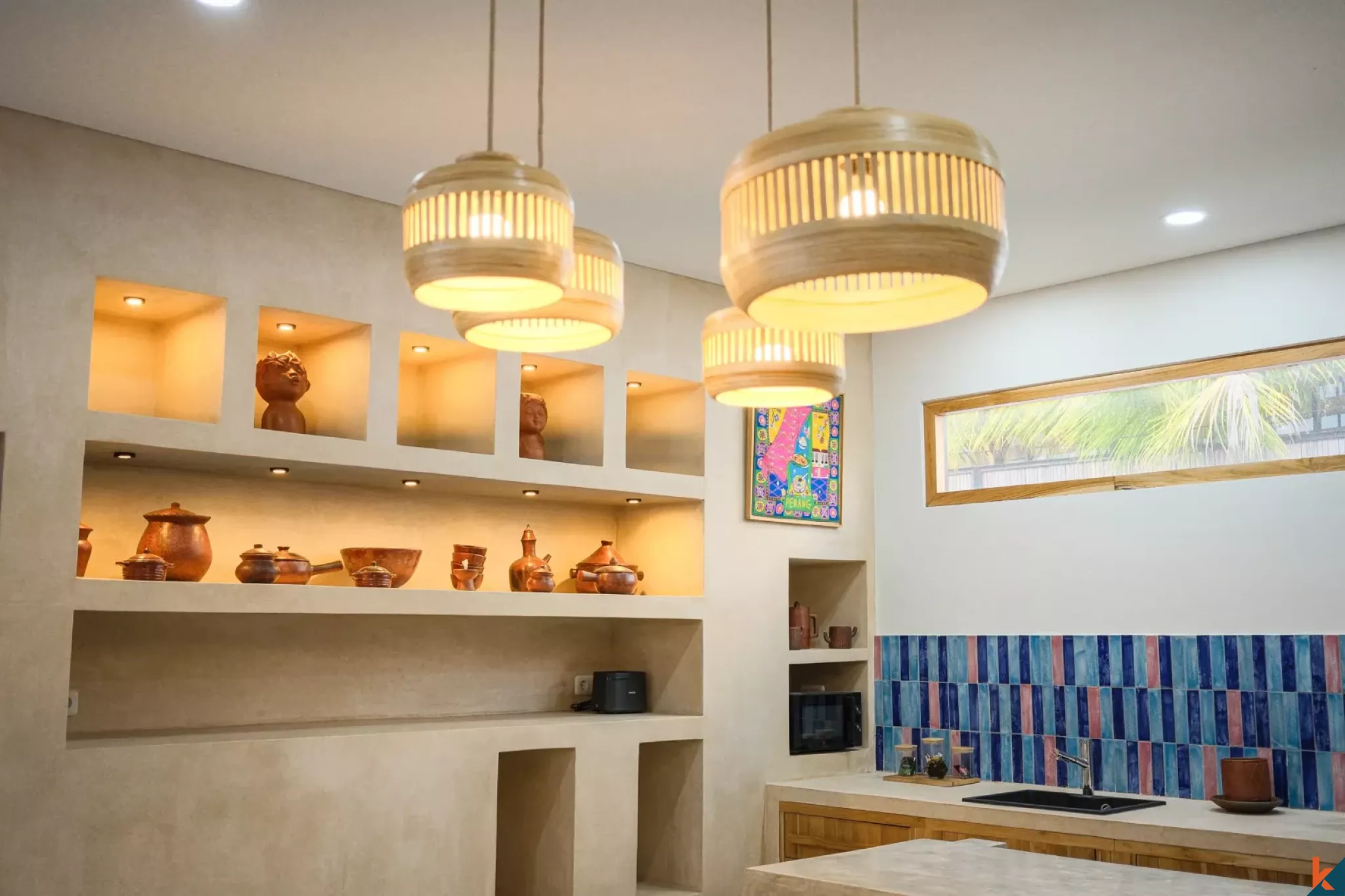 Villa moderne et confortable de deux chambres à louer à Kerobokan