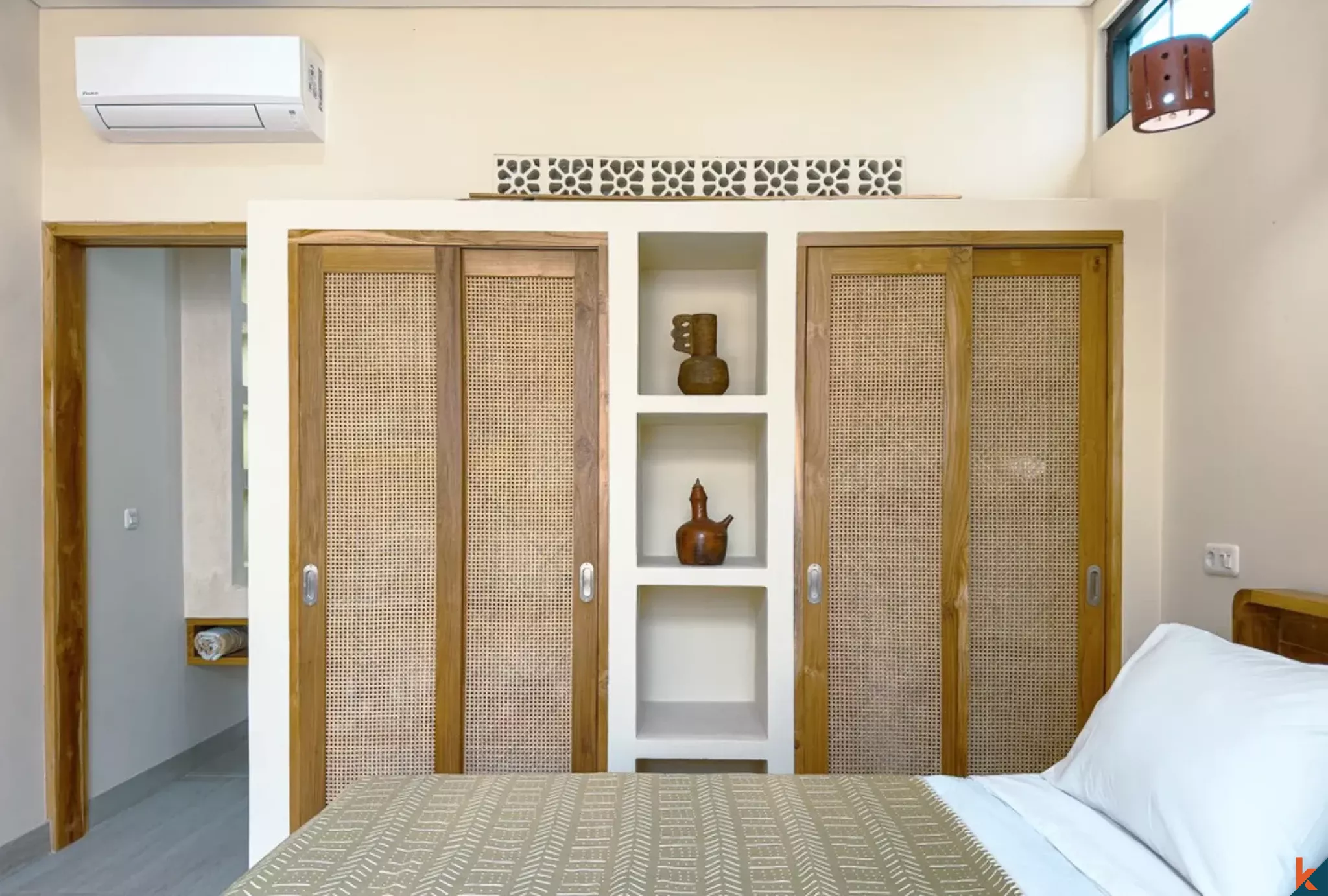 Villa moderne et confortable de deux chambres à louer à Kerobokan