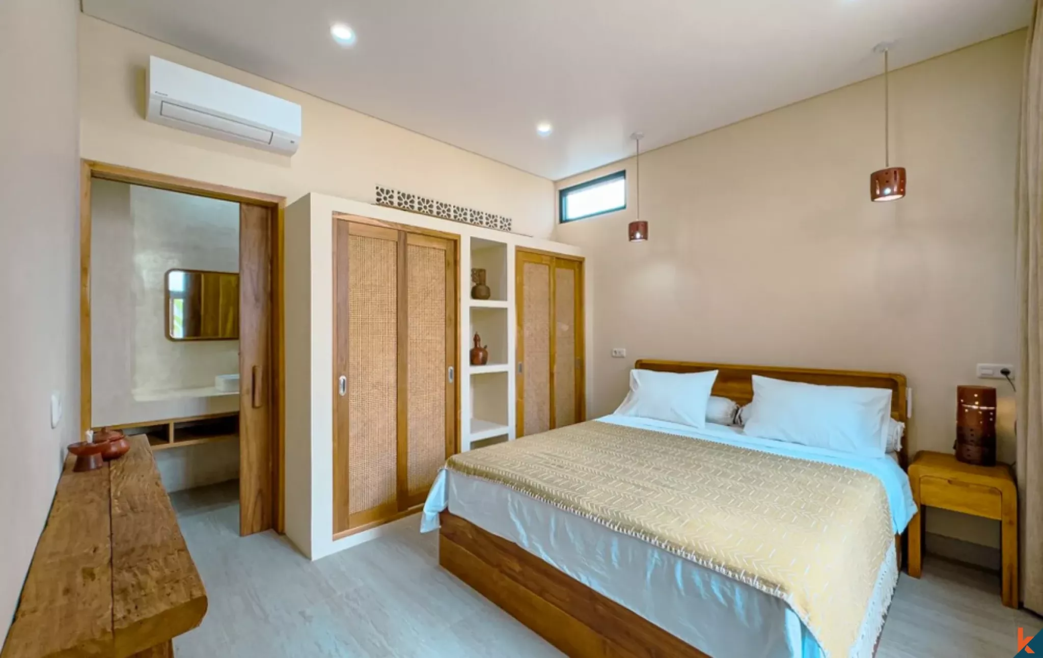 Villa moderne et confortable de deux chambres à louer à Kerobokan