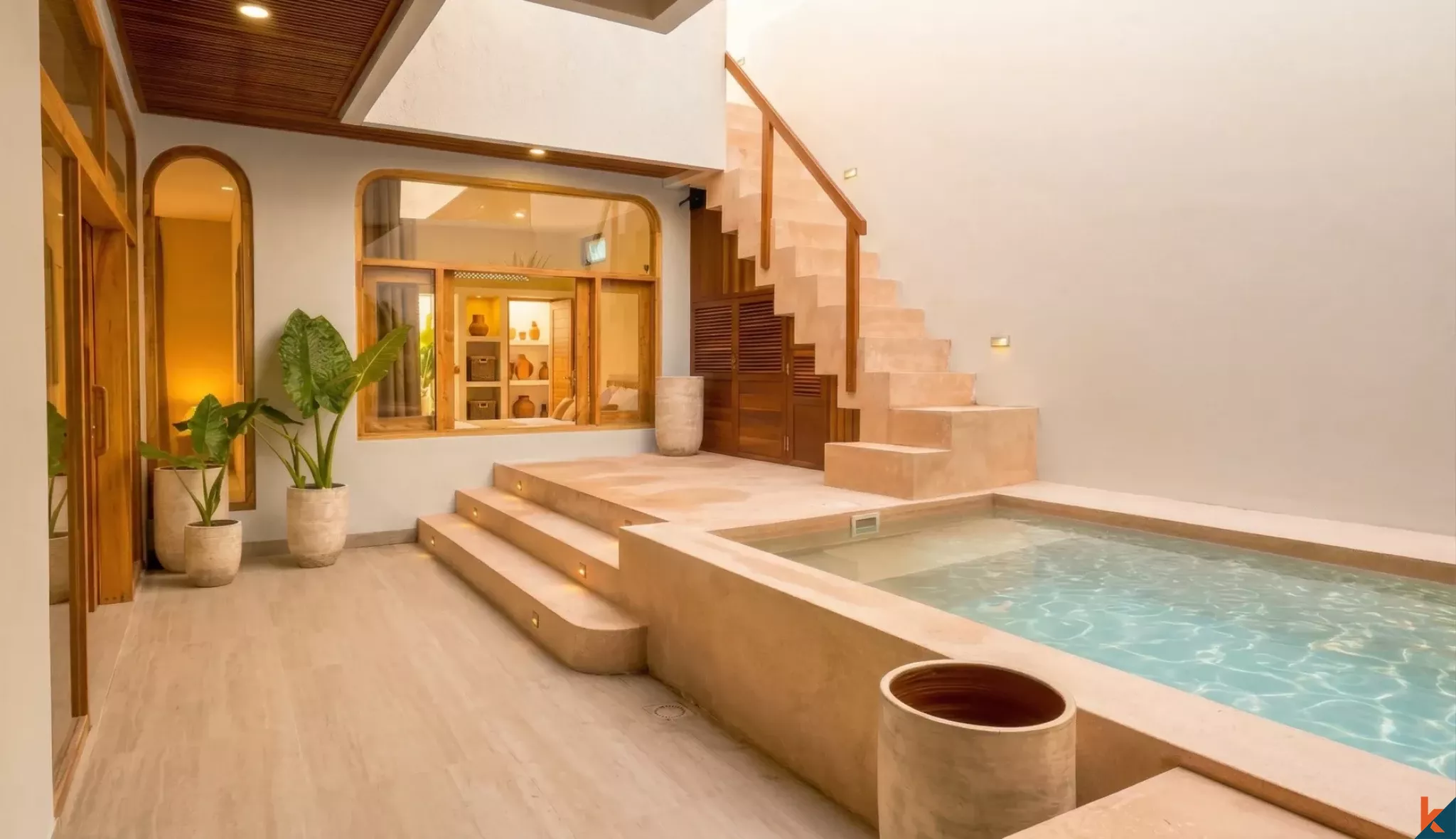 Villa moderne et confortable de deux chambres à louer à Kerobokan