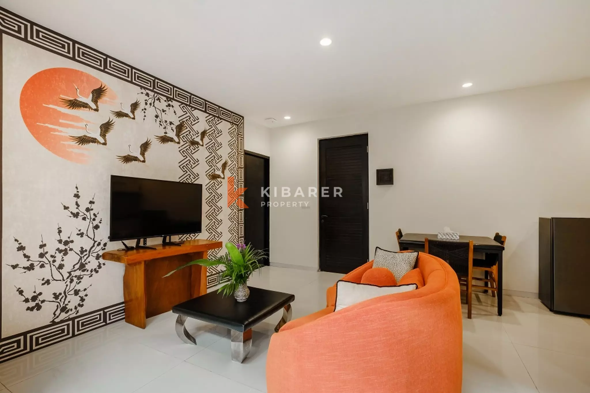 Apartemen Satu Kamar Tidur Berperabotan Lengkap dan Bergaya di Pusat Kota Seminyak (TERSEDIA SEKARANG)