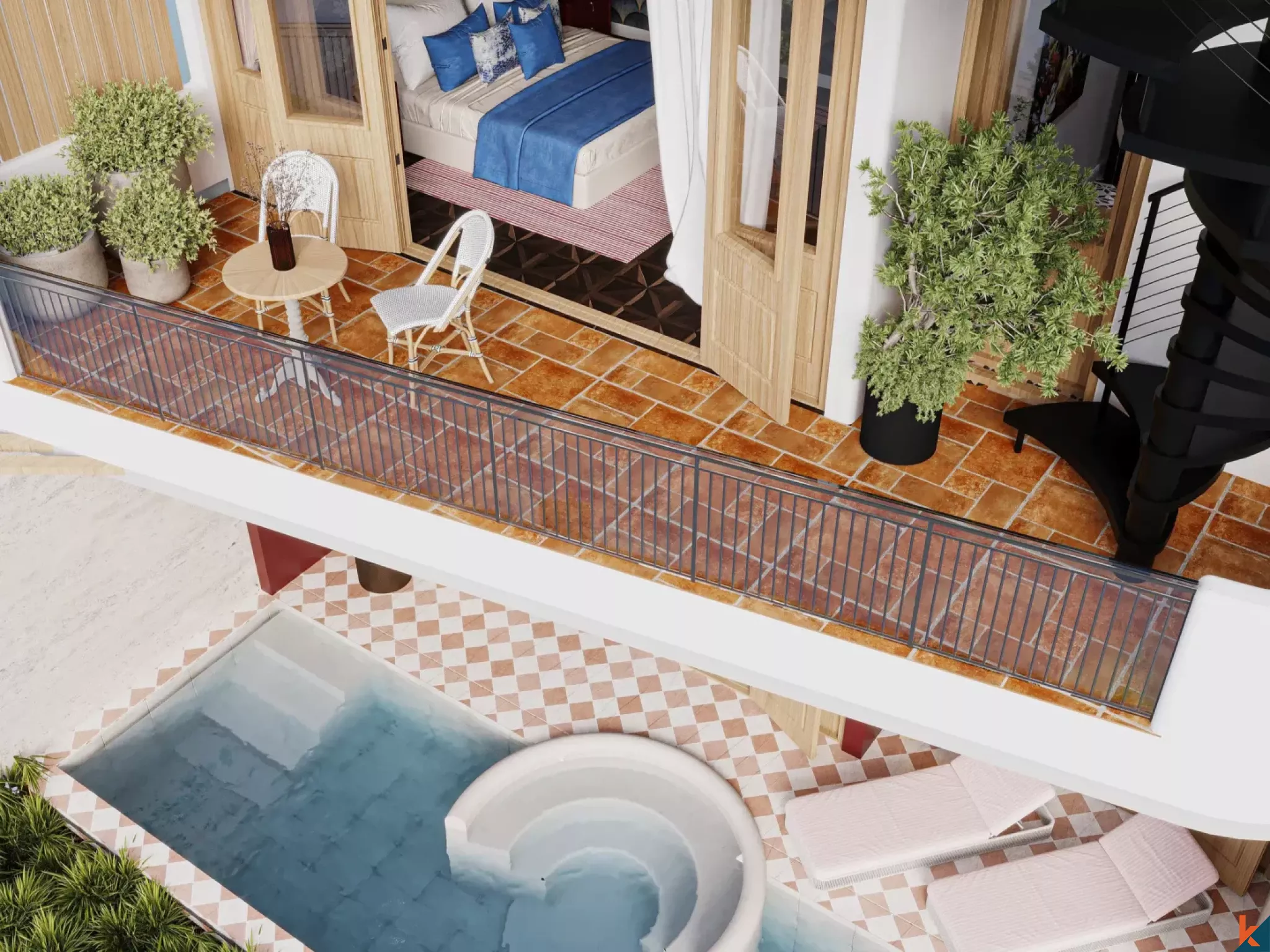 Upcoming One Bedroom Cliffside Villa for Lease with Unobstructed Ocean View in Uluwatu (Delivery June 2026)