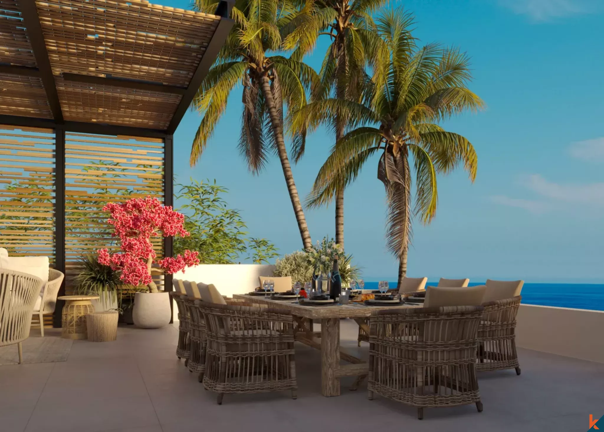 Three Bedroom Offplan Cliffside Villa for Lease with Unobstructed Ocean View in Uluwatu