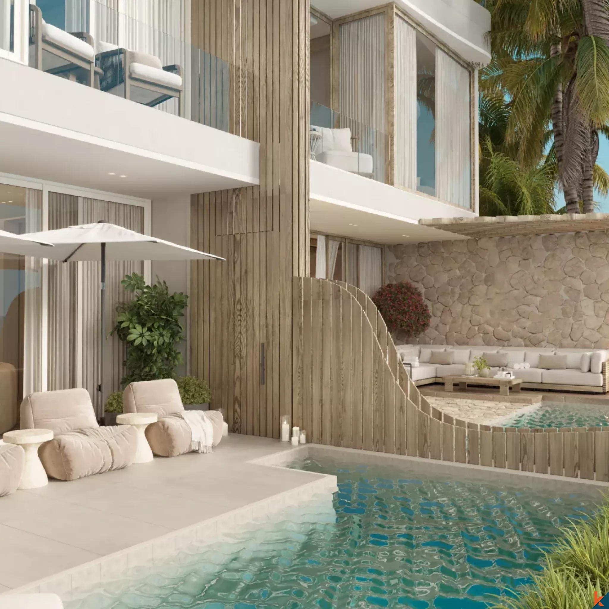 Three Bedroom Offplan Cliffside Villa for Lease with Unobstructed Ocean View in Uluwatu