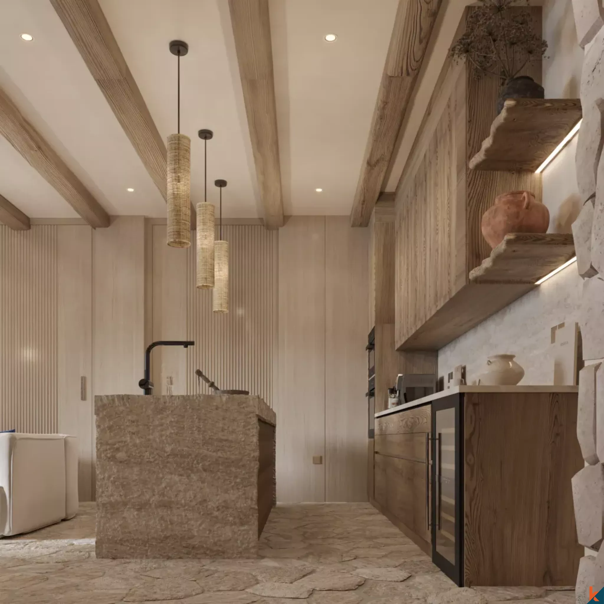 Three Bedroom Offplan Cliffside Villa for Lease with Unobstructed Ocean View in Uluwatu