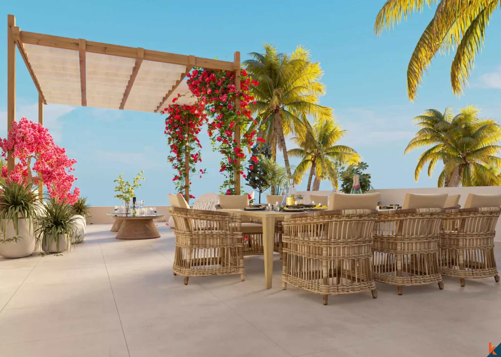 Three Bedroom Offplan Cliffside Villa for Lease with Unobstructed Ocean View in Uluwatu