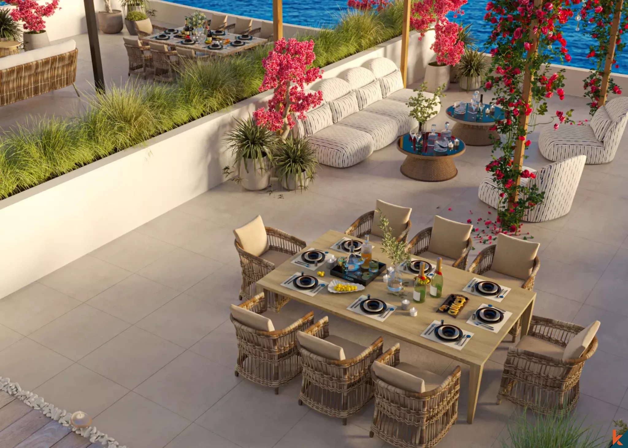 Three Bedroom Offplan Cliffside Villa for Lease with Unobstructed Ocean View in Uluwatu