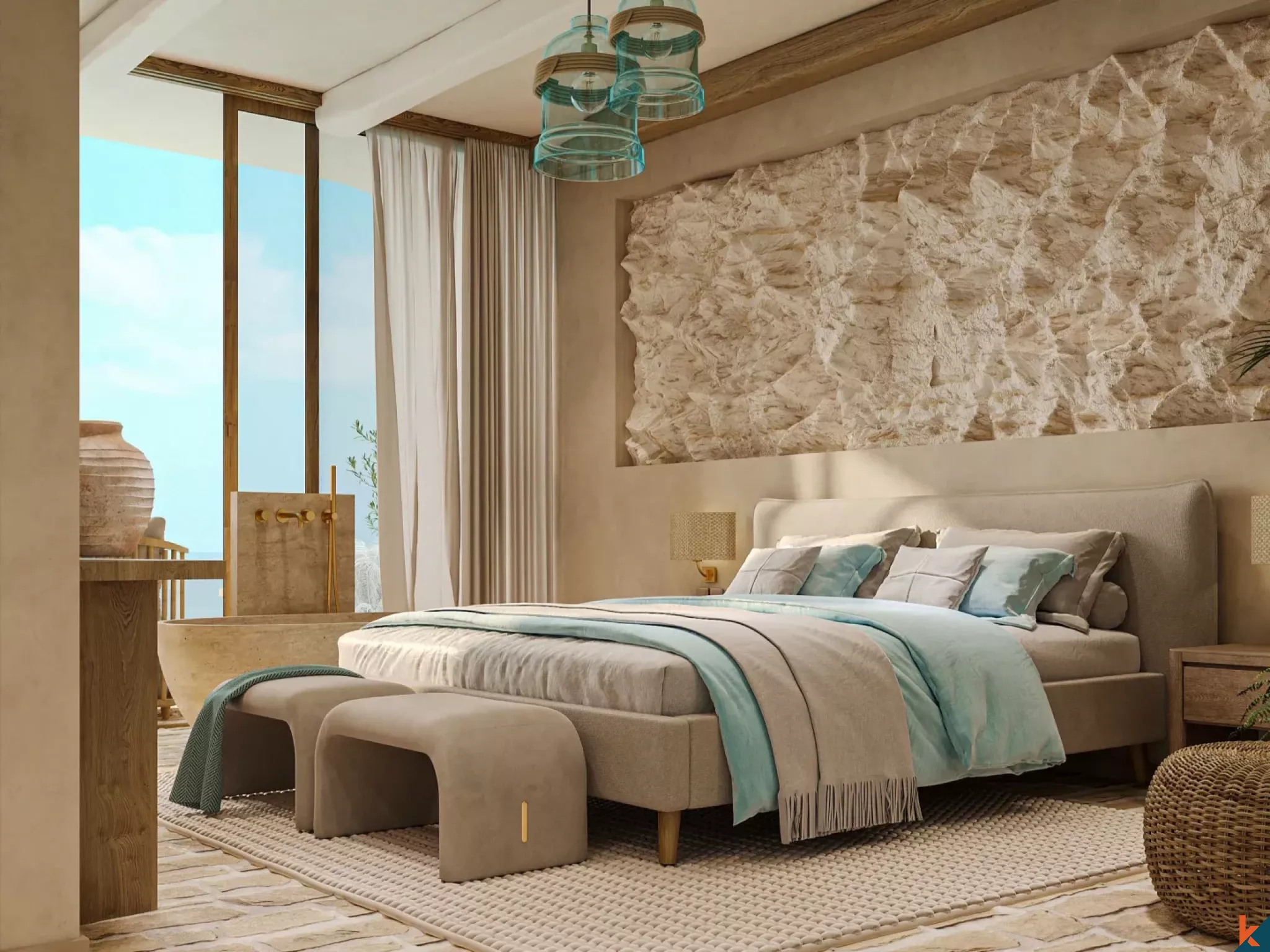 Three Bedroom Offplan Cliffside Villa for Lease with Unobstructed Ocean View in Uluwatu