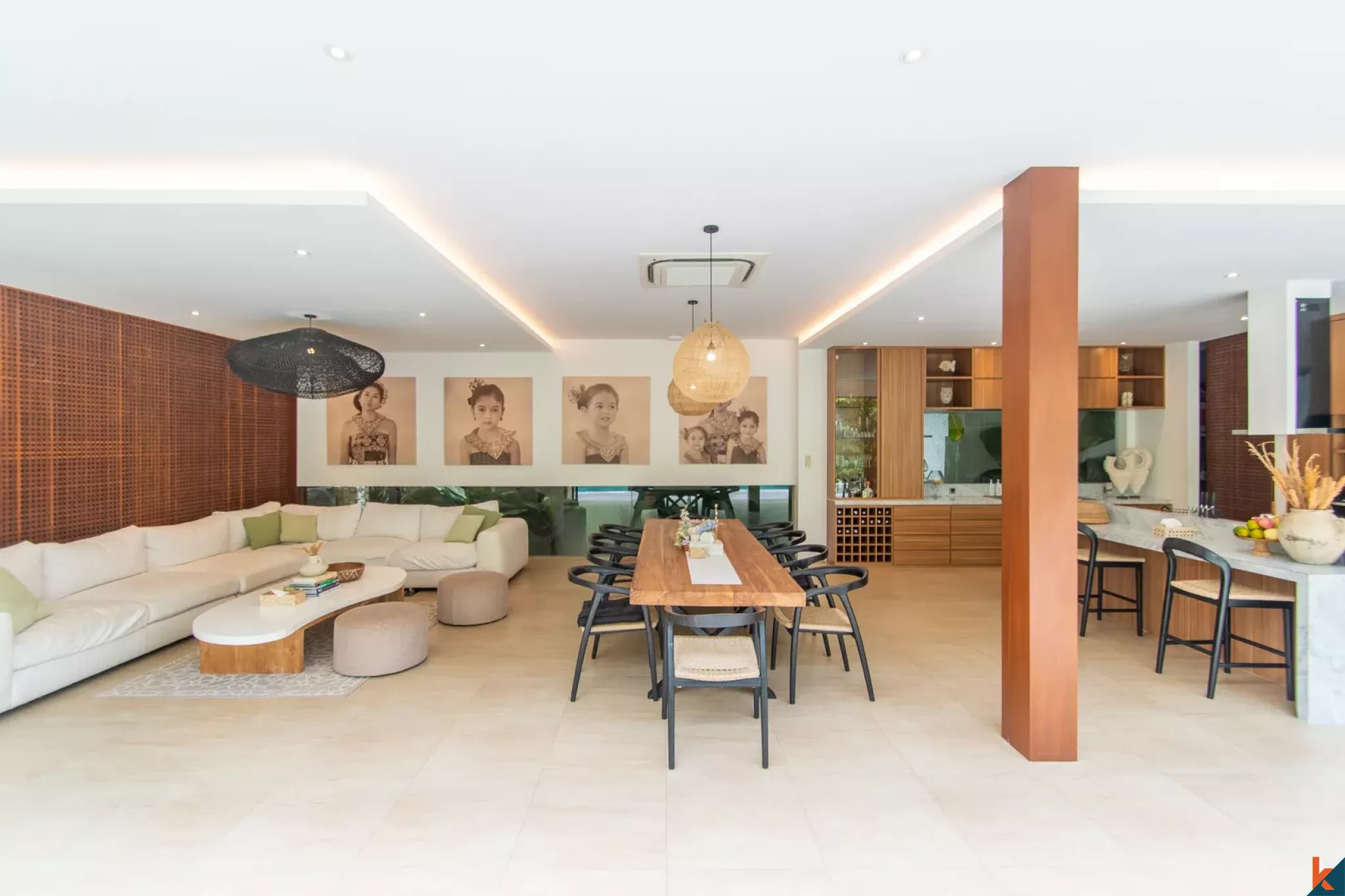 Four bedroom designer real estate for sale in Berawa