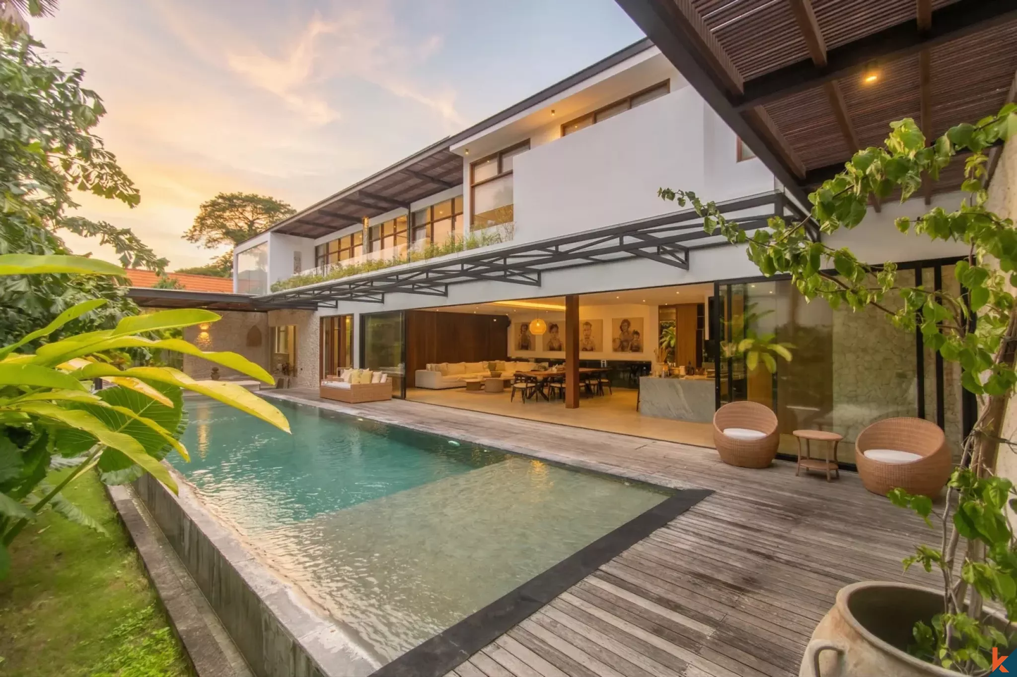 Four bedroom designer real estate for sale in Berawa