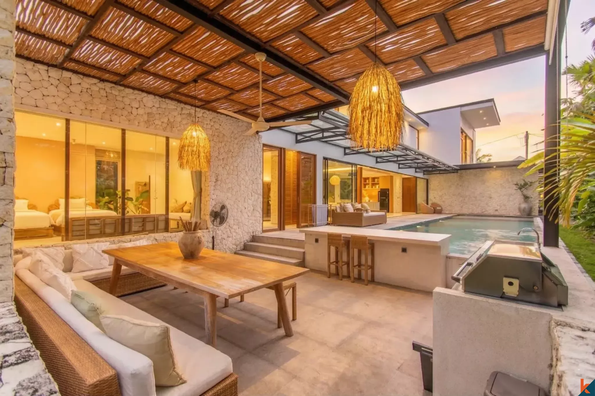 Four bedroom designer real estate for sale in Berawa