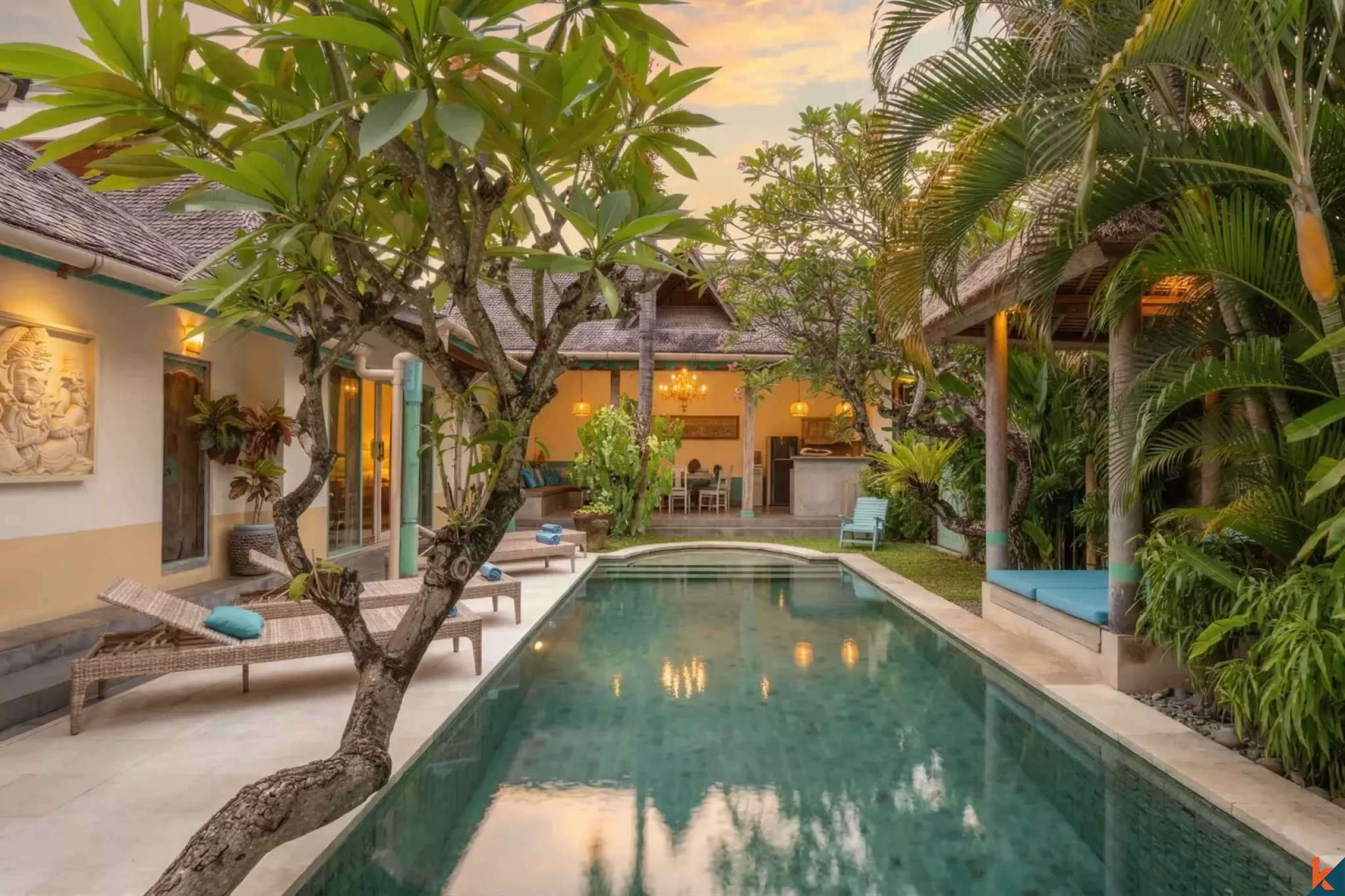 Charming Balinese Three Bedroom Villa for Lease in Central Drupadi