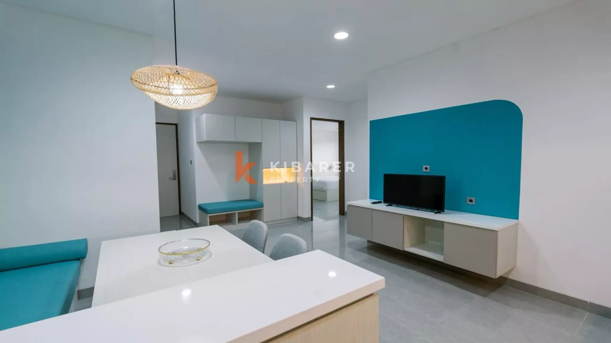 Modern Two-Bedroom Furnished Villa with Shared Pool in Denpasar