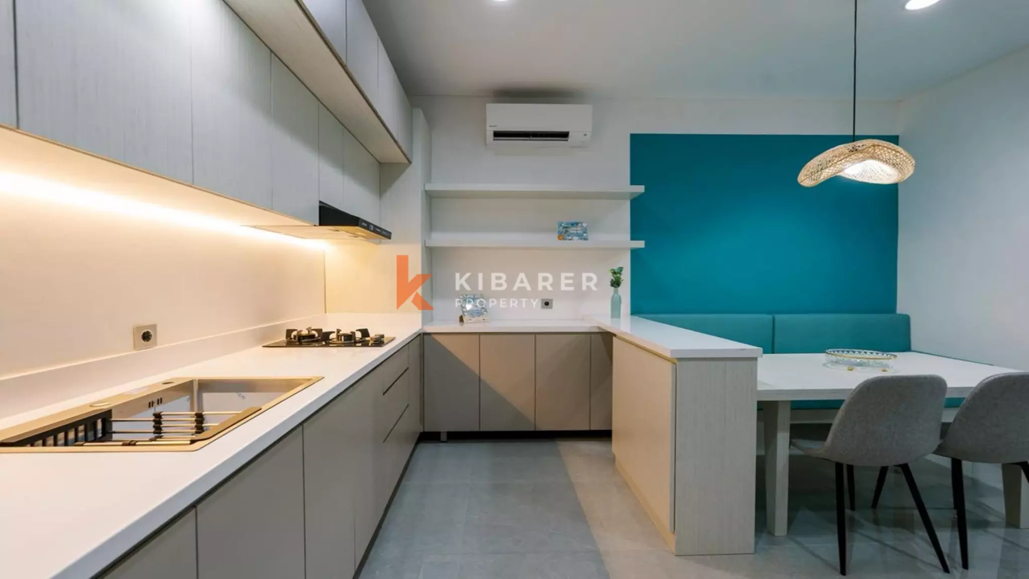 Modern Two-Bedroom Furnished Villa with Shared Pool in Denpasar