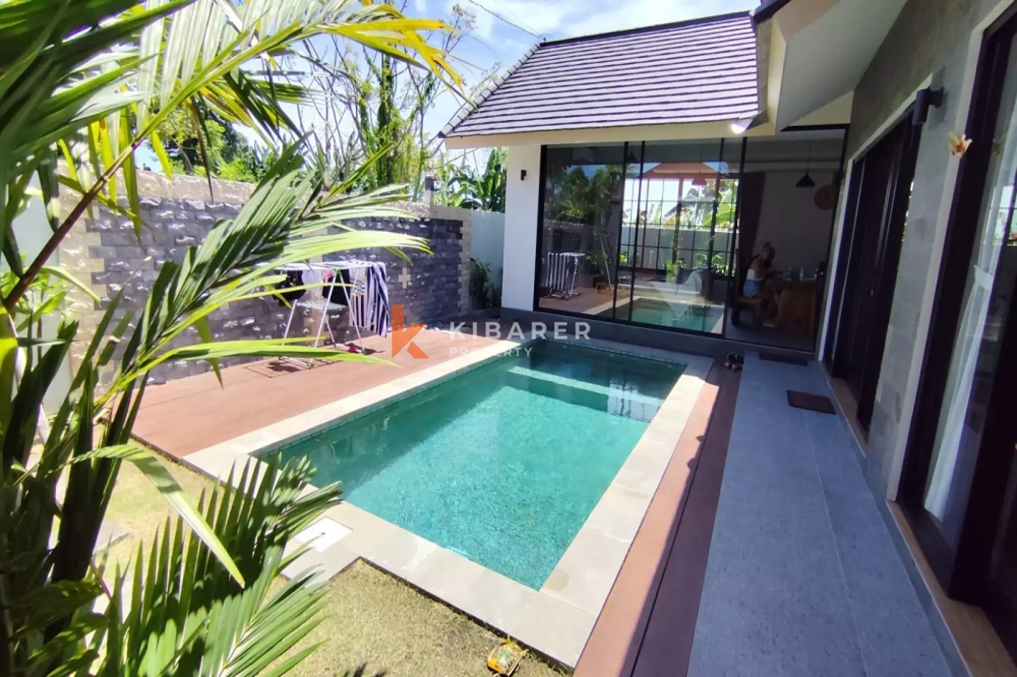 Villa de trois chambres entièrement meublée avec vue sur les rizières à Sanur (disponible à partir du 1er juillet 2026)