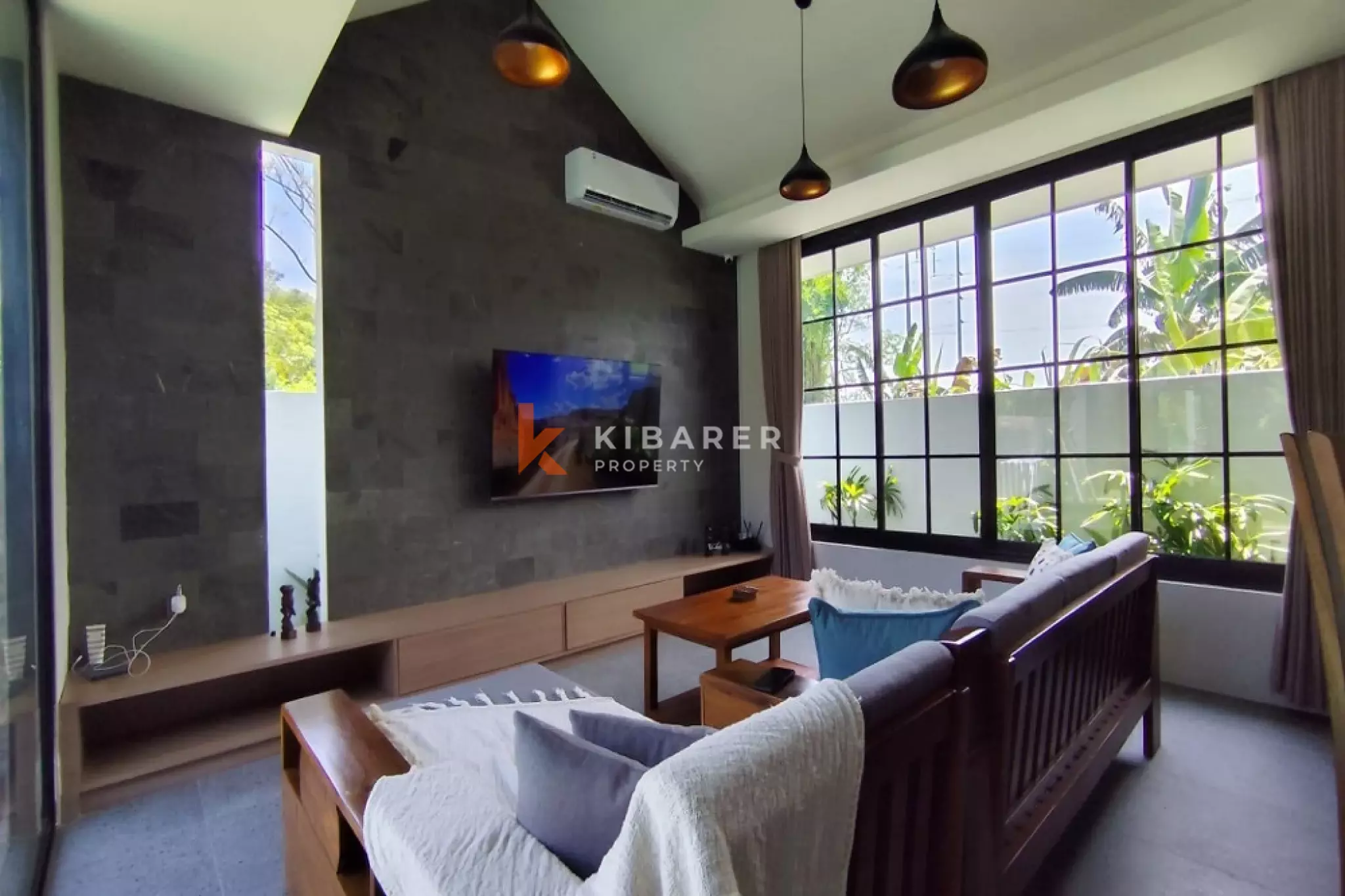 Villa de trois chambres entièrement meublée avec vue sur les rizières à Sanur (disponible à partir du 1er juillet 2026)
