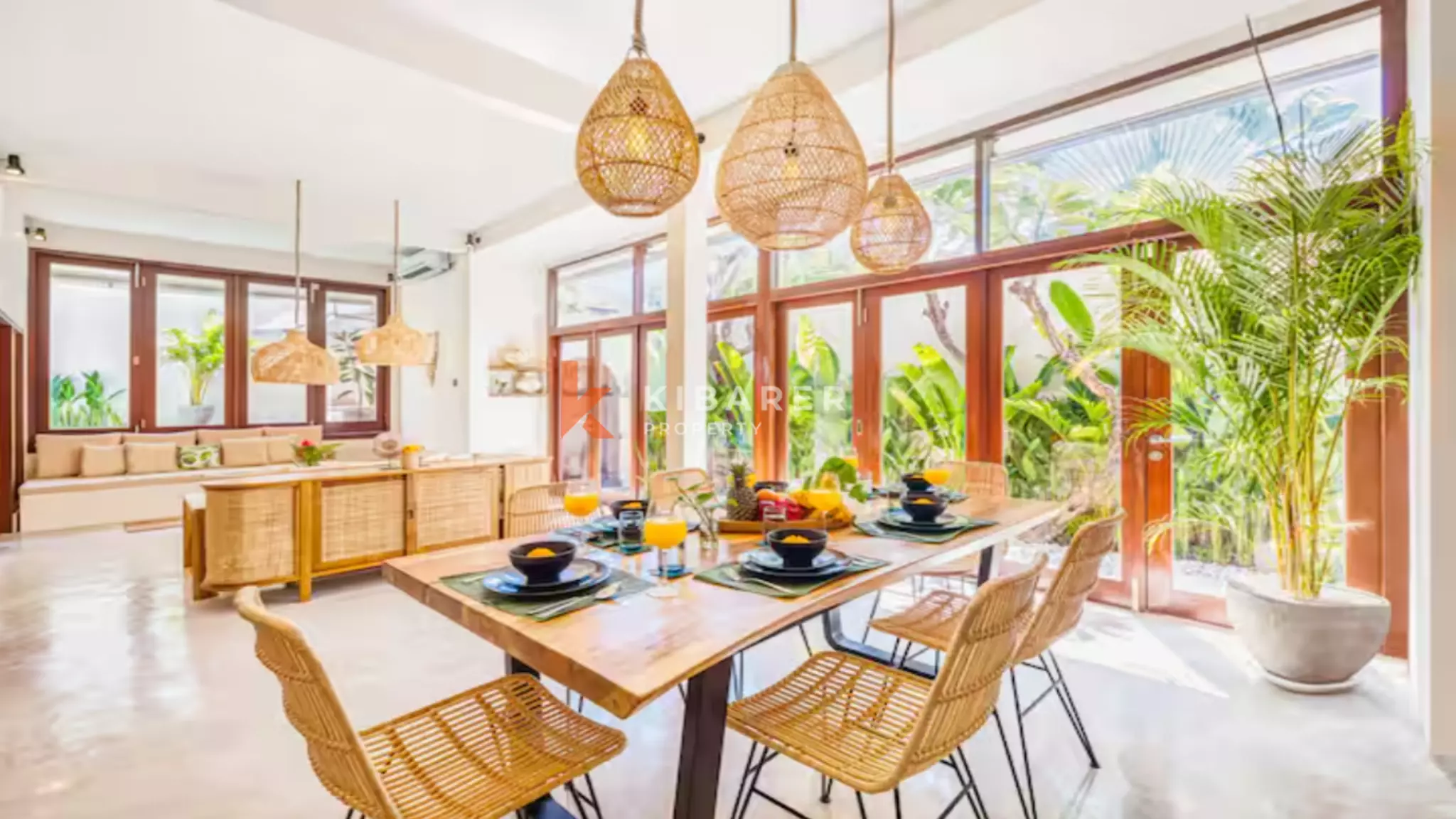 Elegant Tropical Three-Bedroom Pool Villa Located in Seminyak