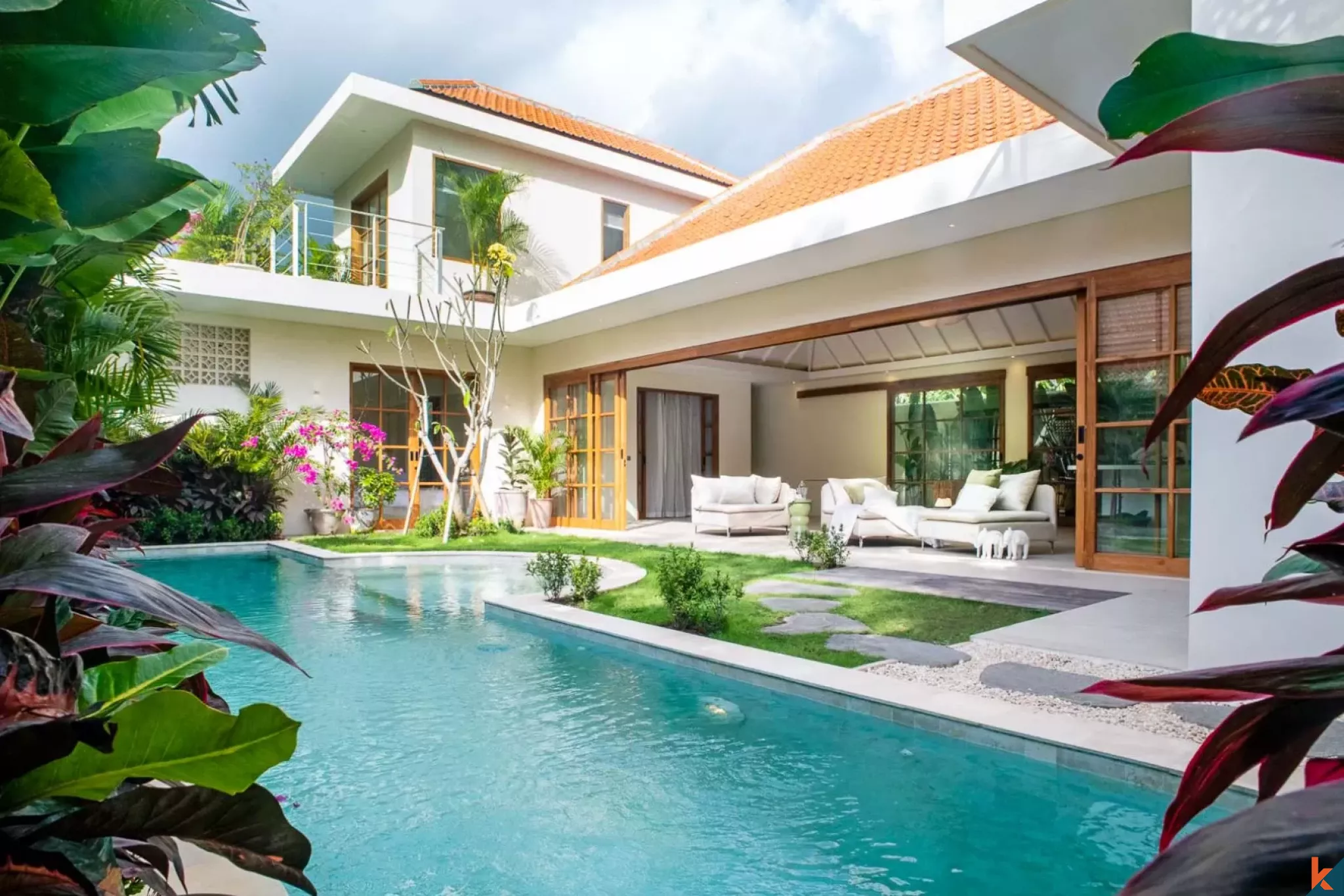 Beautiful four bedroom leasehold quality estate in Babakan - Canggu
