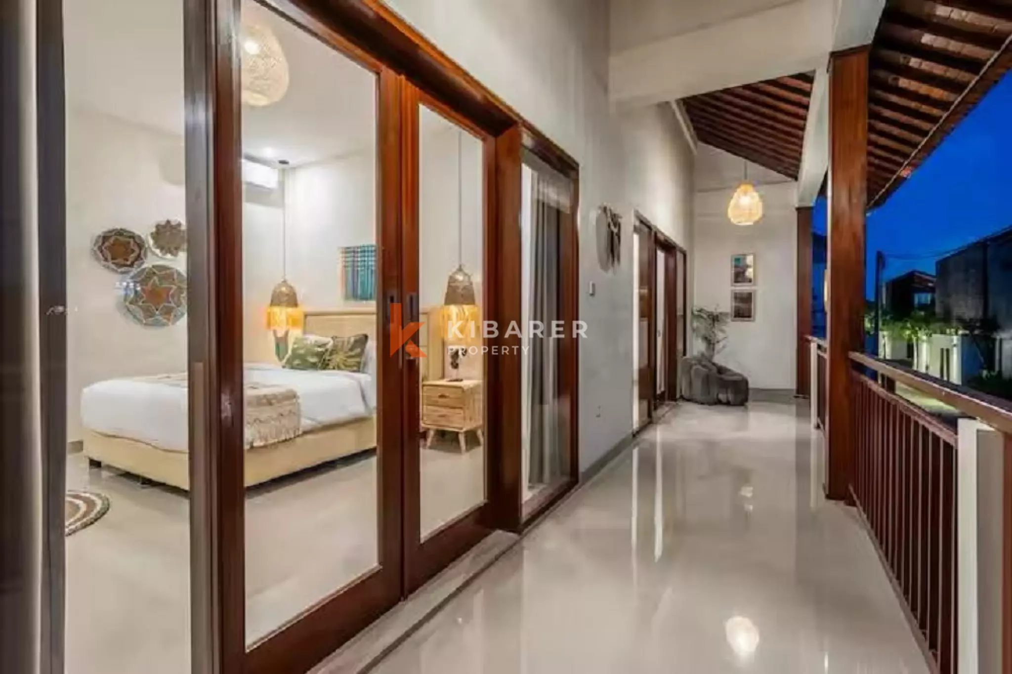 Boho-Chic Four-Bedrooms Villa Steps from Echo Beach Canggu