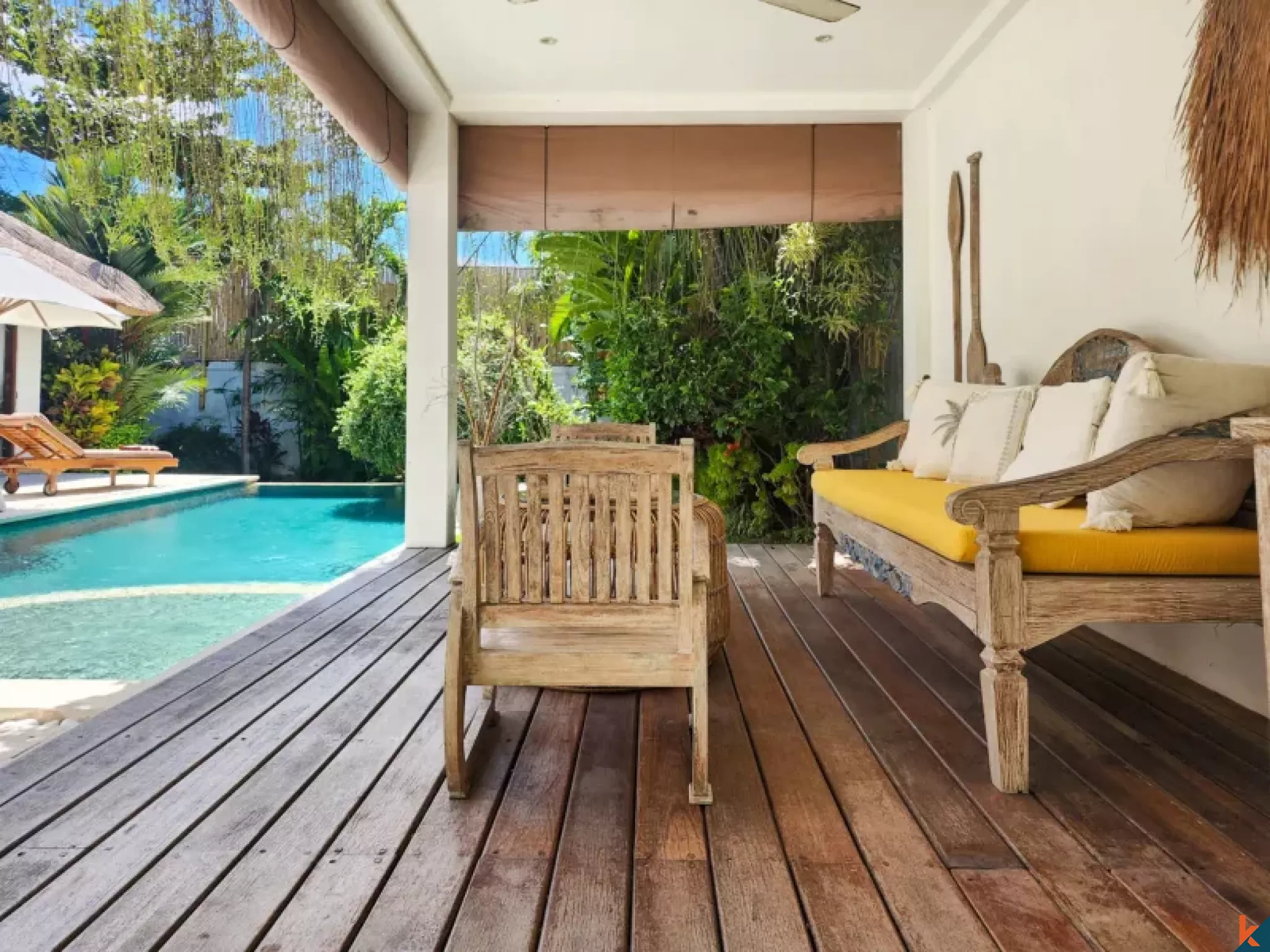 Properti Sewa Modern Bergaya Tropis dengan Empat Kamar Tidur di Tiying Tutul