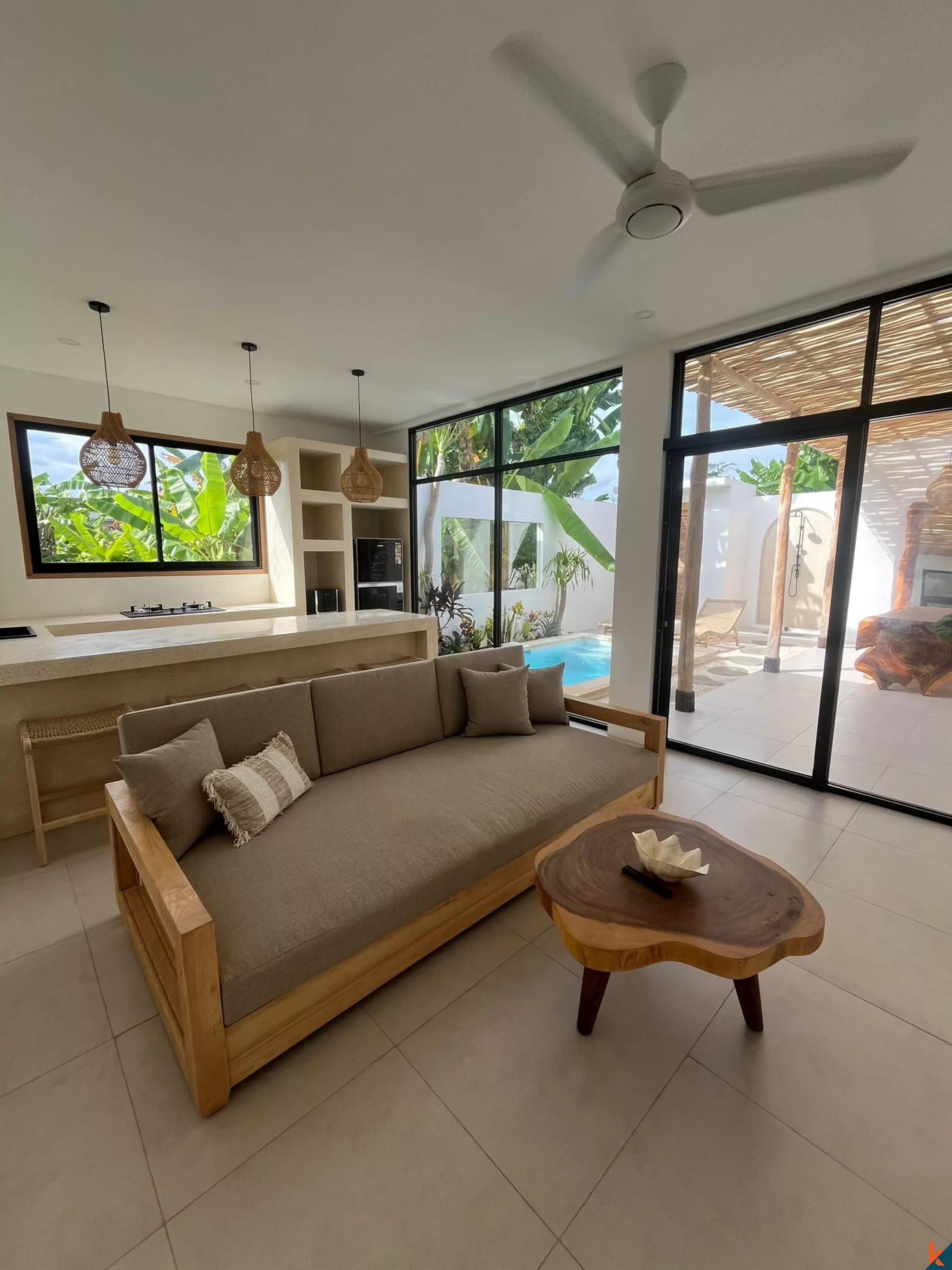 Serene 1-Bedroom Villa with Private Pool near Tanah Lot