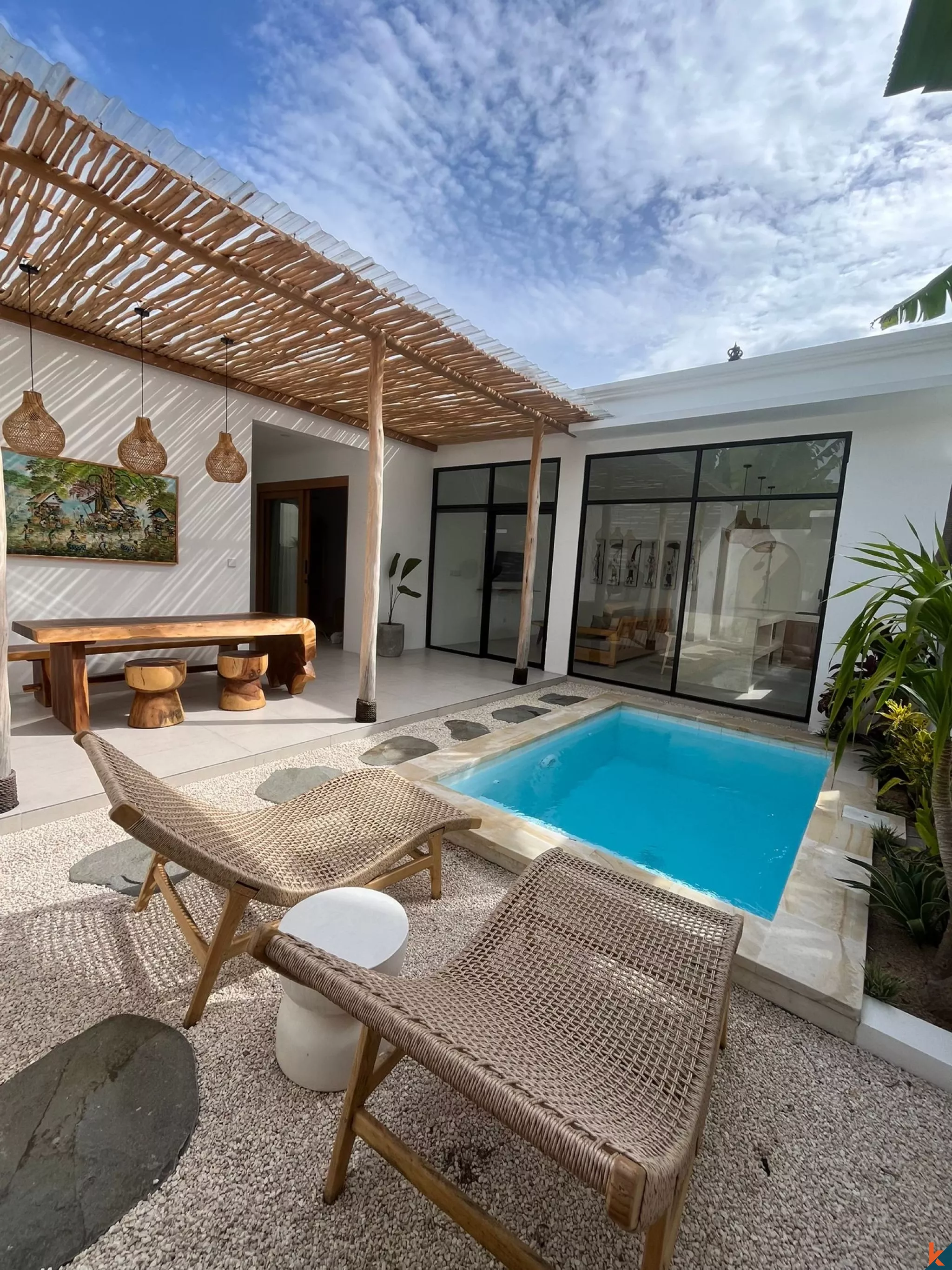 Serene 1-Bedroom Villa with Private Pool near Tanah Lot
