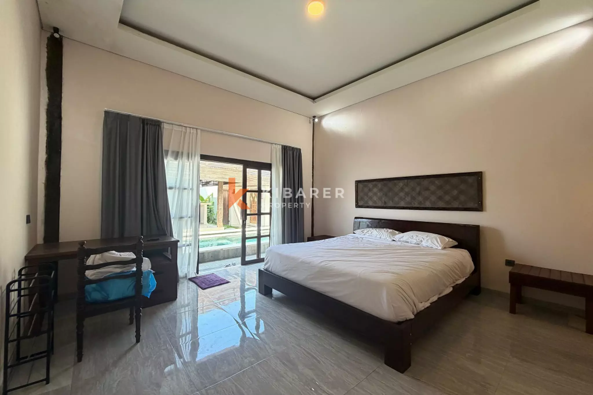 Minimalist Woody Two-Bedrooms Villa in Tanah Lot