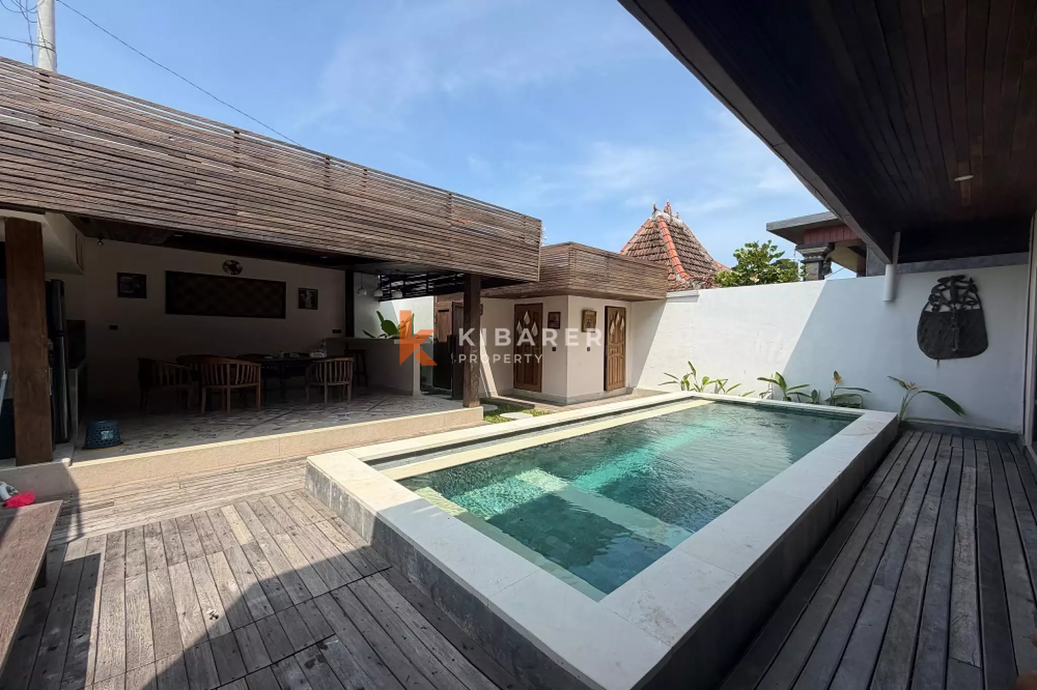Minimalist Woody Two-Bedrooms Villa in Tanah Lot