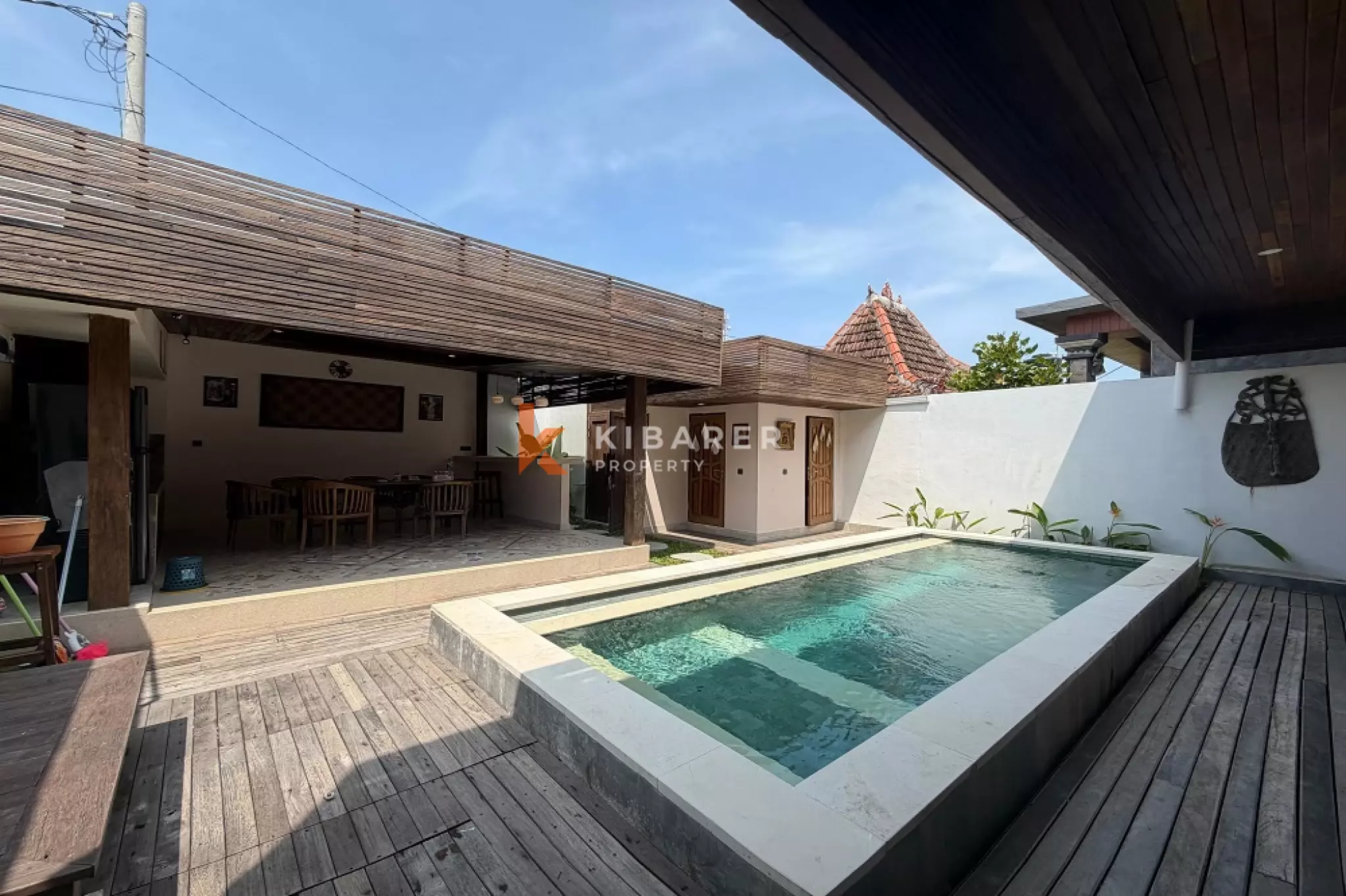 Minimalist Woody Two-Bedrooms Villa in Tanah Lot