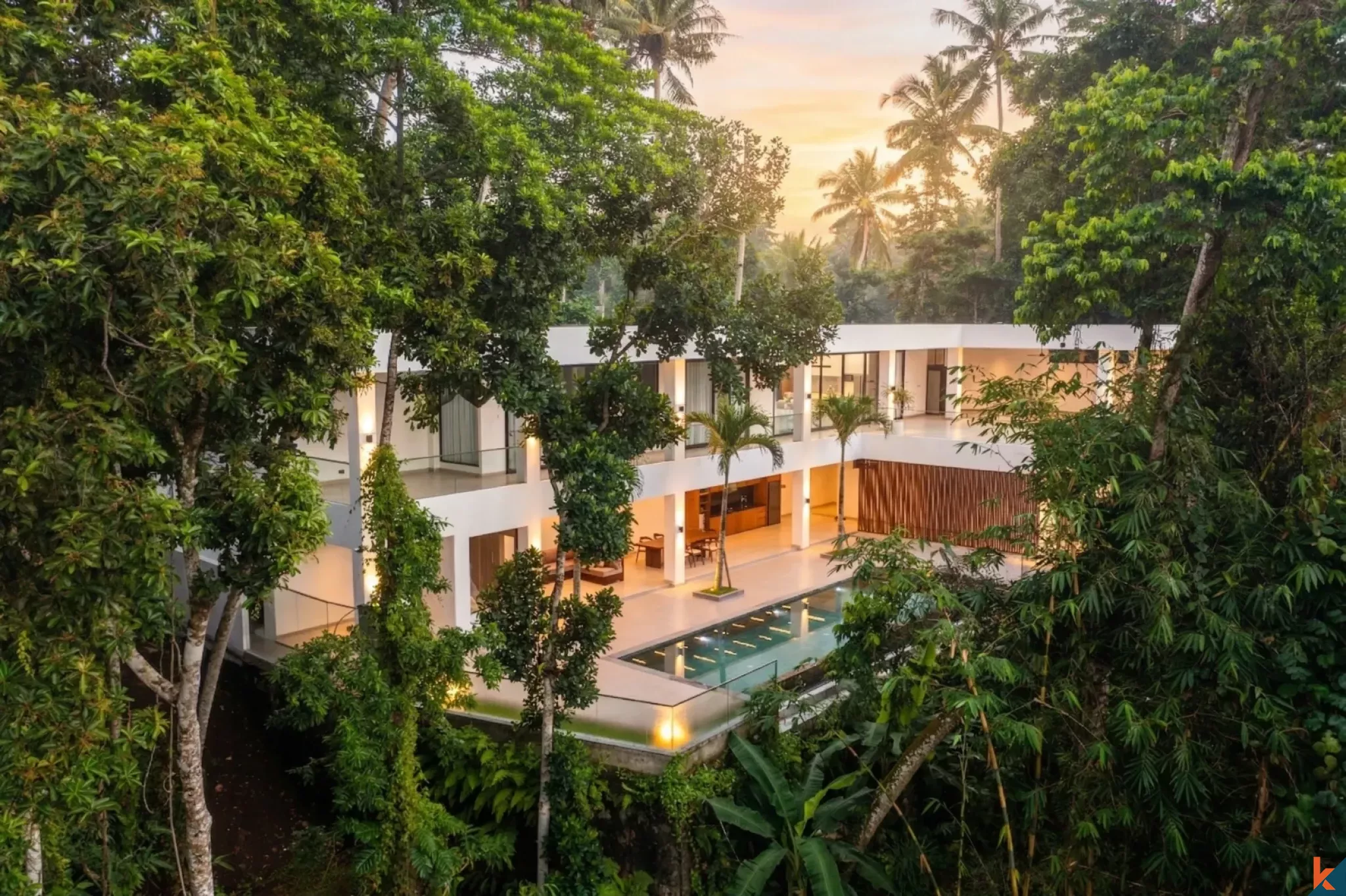 Modern Four Bedroom Jungle Villa for Lease in Ubud - Pejeng