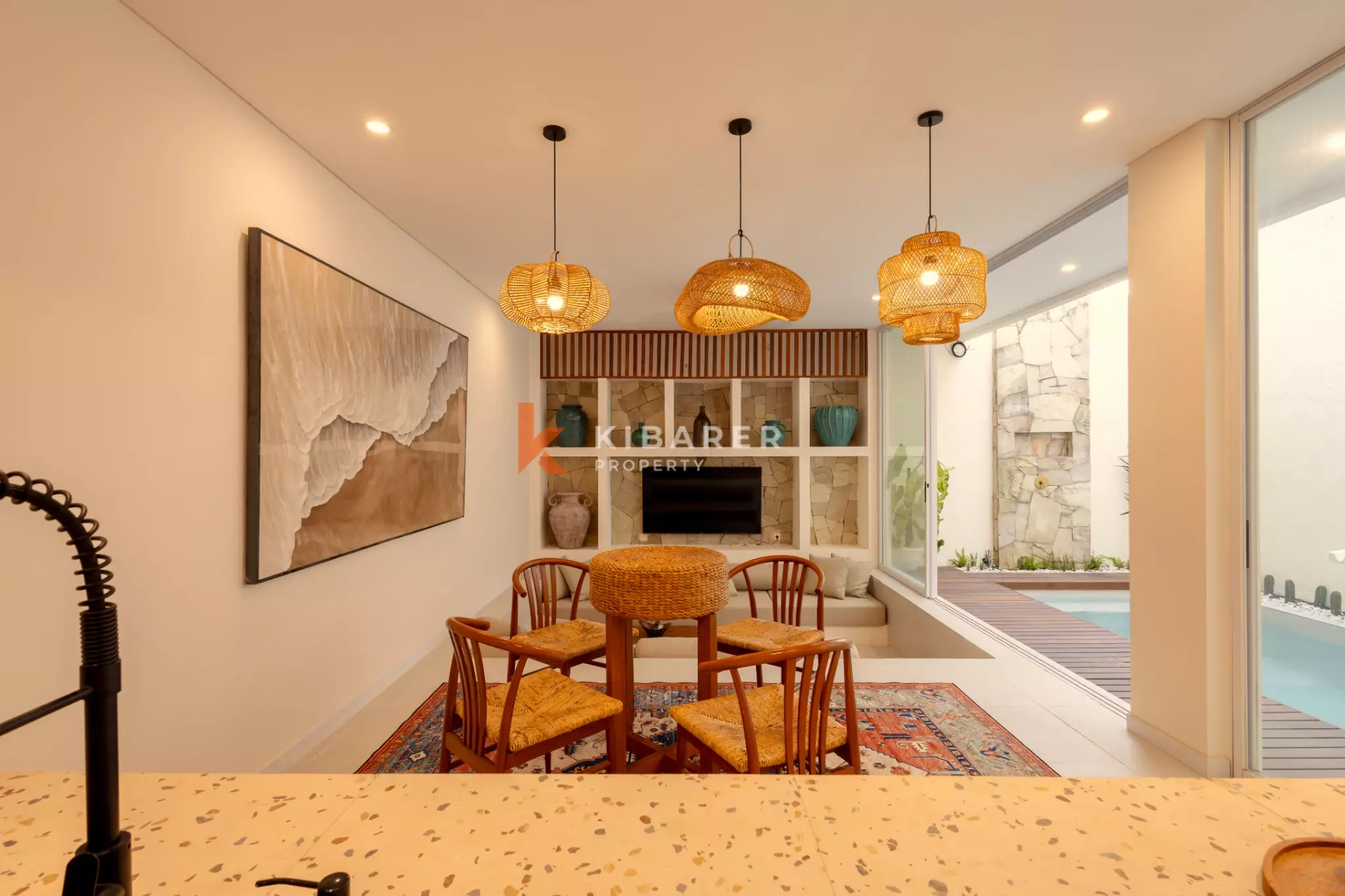 Boutique Three Bedroom Villa with Enclosed Living & Pool in Ungasan