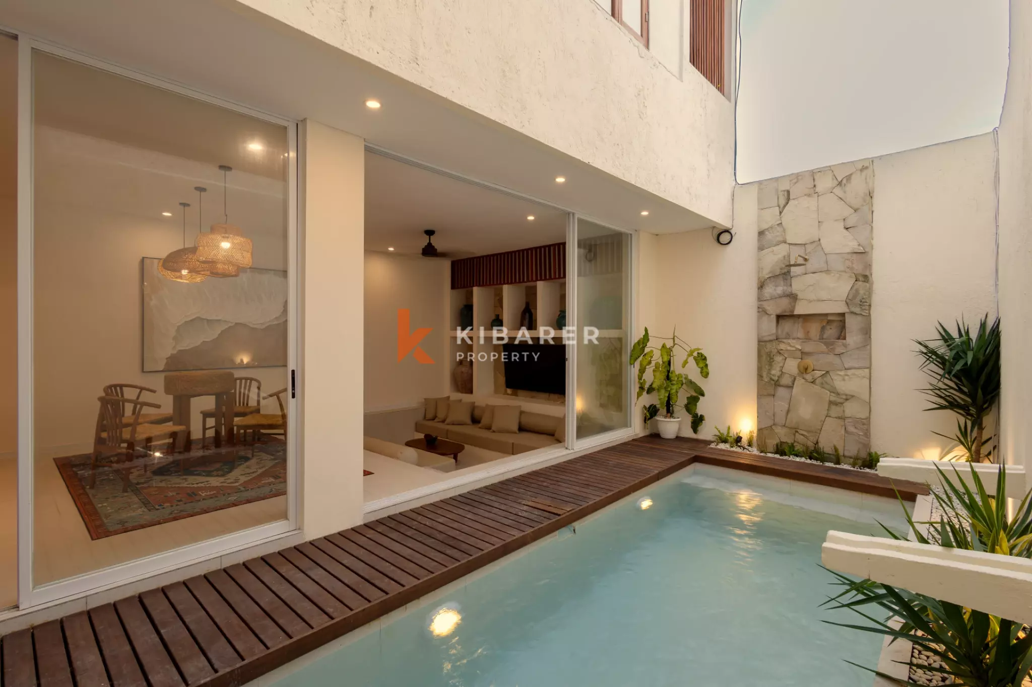 Boutique Three Bedroom Villa with Enclosed Living & Pool in Ungasan