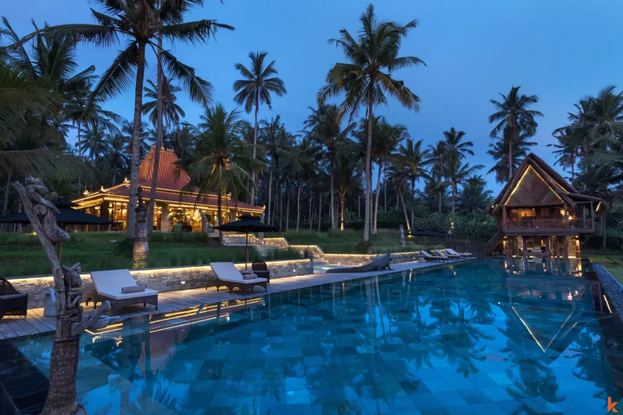 Amazing Spacious Beachfront Freehold Villa for Sale in Jembrana