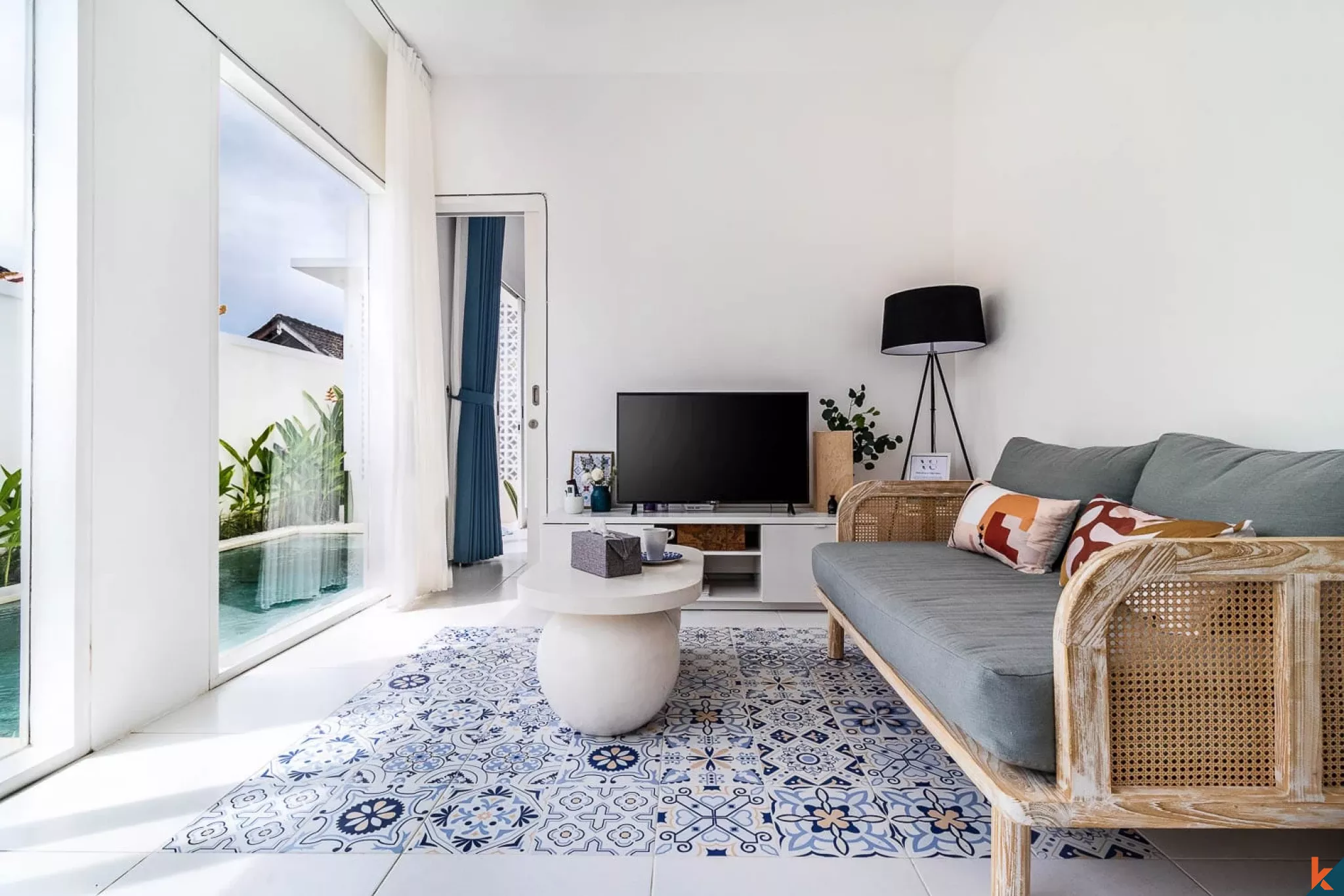 Vila 1 Kamar Tidur dengan Kolam Renang Pribadi di Pererenan yang Tenang