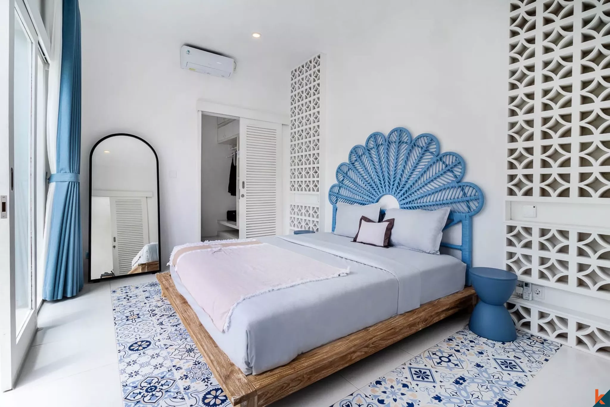 Vila 1 Kamar Tidur dengan Kolam Renang Pribadi di Pererenan yang Tenang